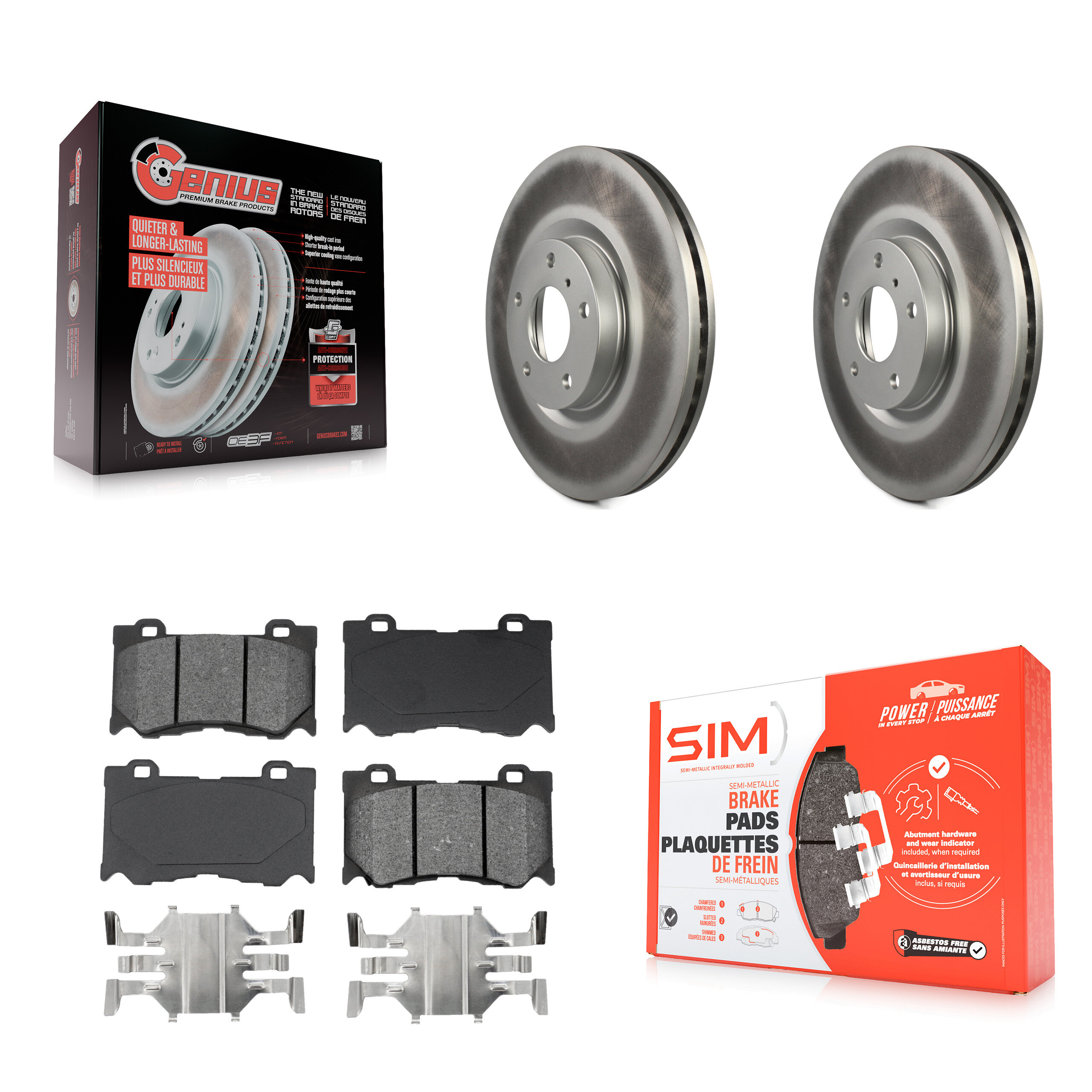 Transit Auto KGS-100303 Disc Brake Kit for 2009-2013 INFINITI G37 - Front