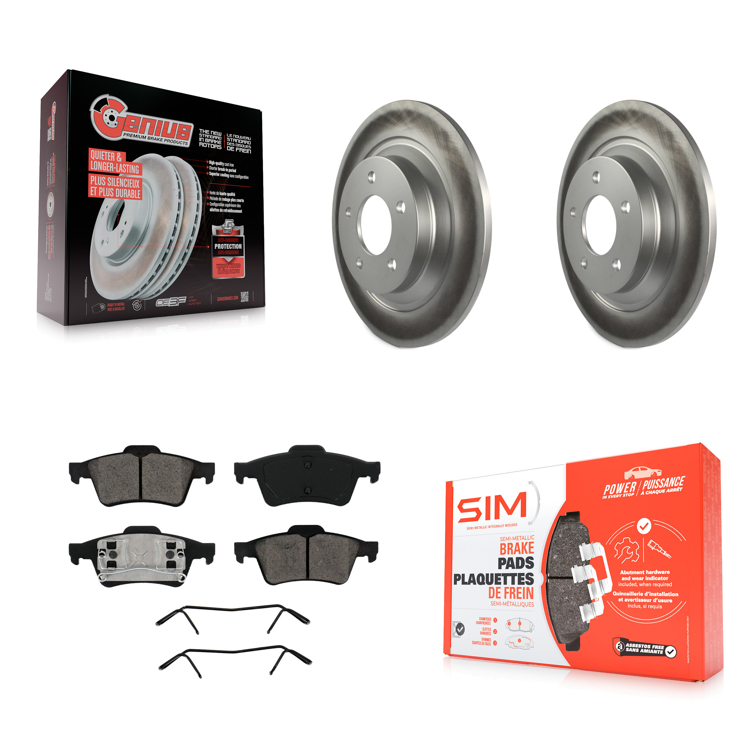 Transit Auto KGS-101382 Disc Brake Kit for 2006 Mazda 5 - Rear