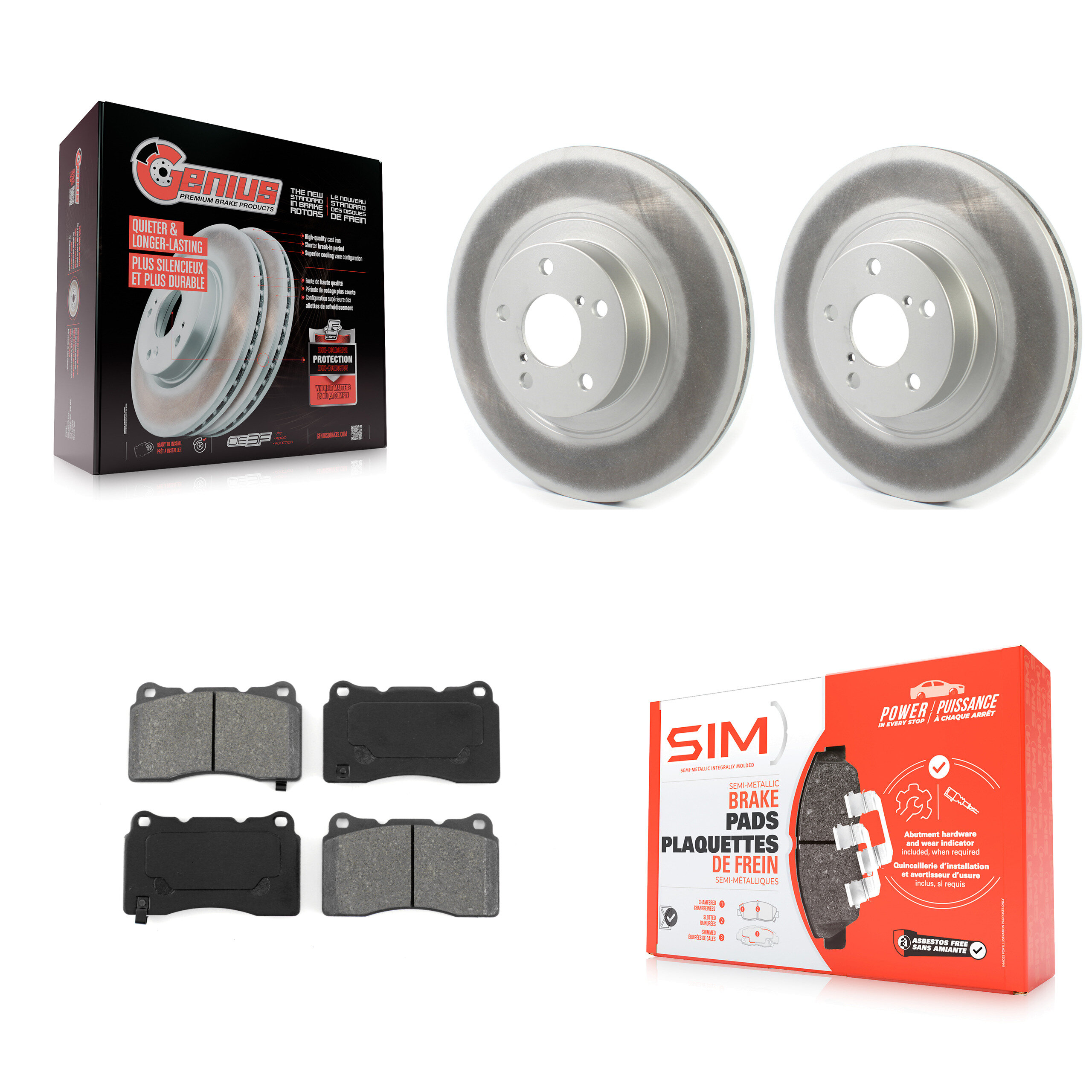 Transit Auto KGS-101790 Disc Brake Kit for 2019 Toyota 86 - Front