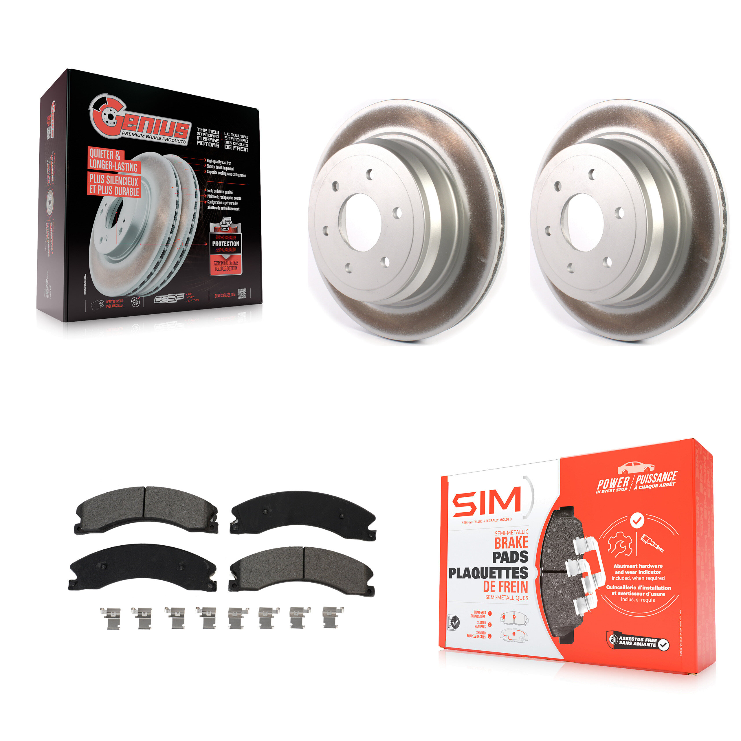 Transit Auto KGS-102023 Disc Brake Kit for 2016-2024 Nissan TITAN XD - Rear