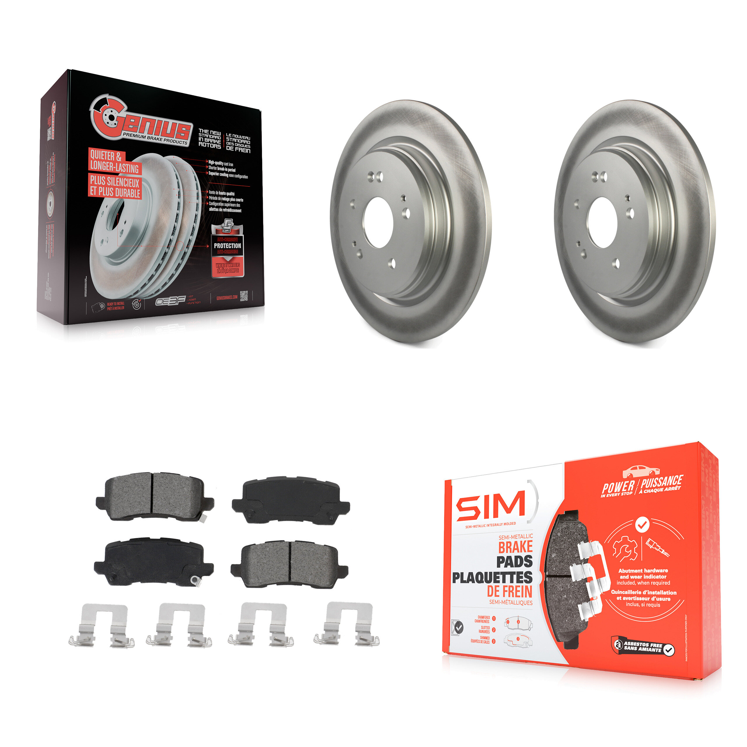 Transit Auto KGS-102033 Disc Brake Kit for 2015-2020 Acura TLX - Rear