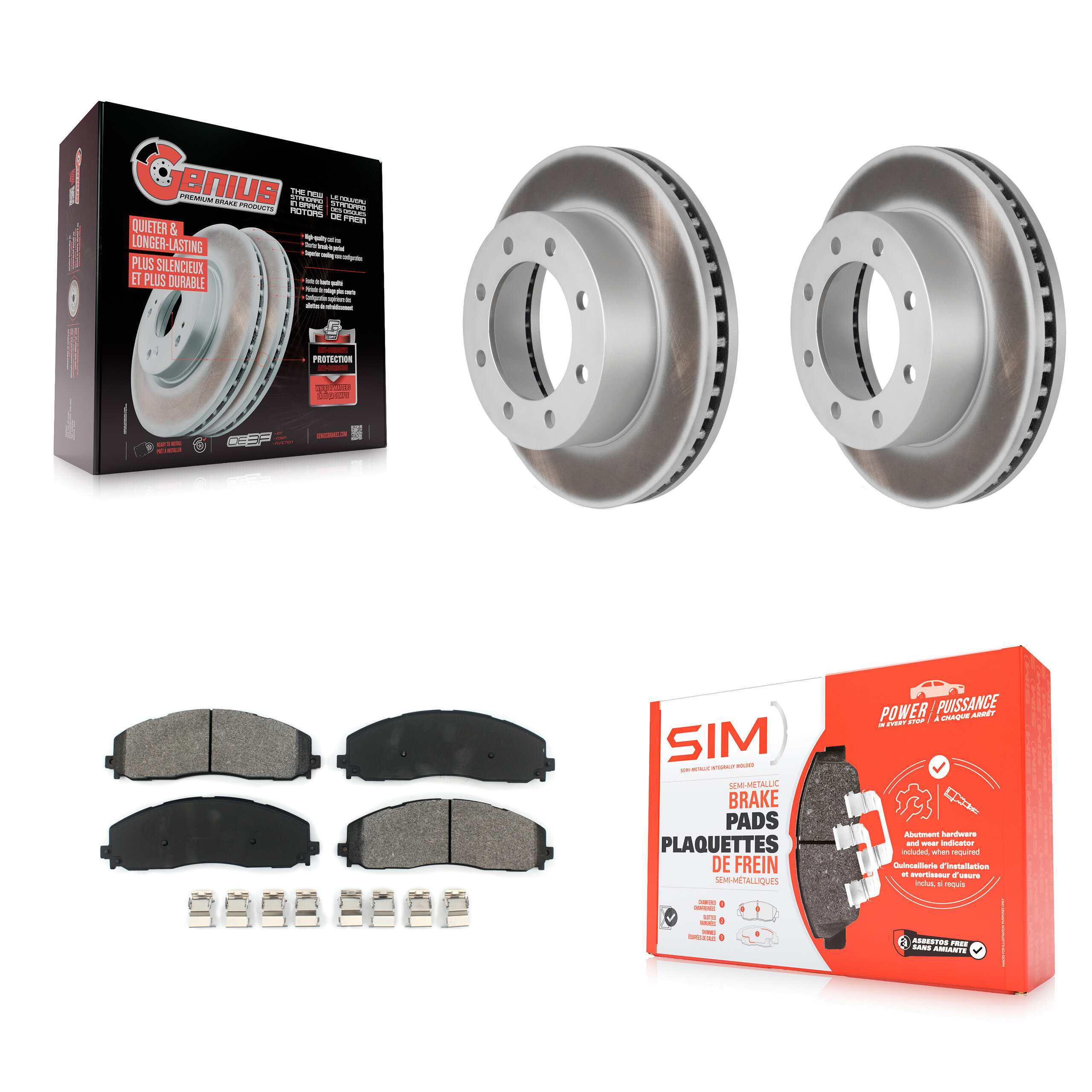 Transit Auto KGS-102399 Disc Brake Kit for 2013 Ford F-250 Super Duty - Front