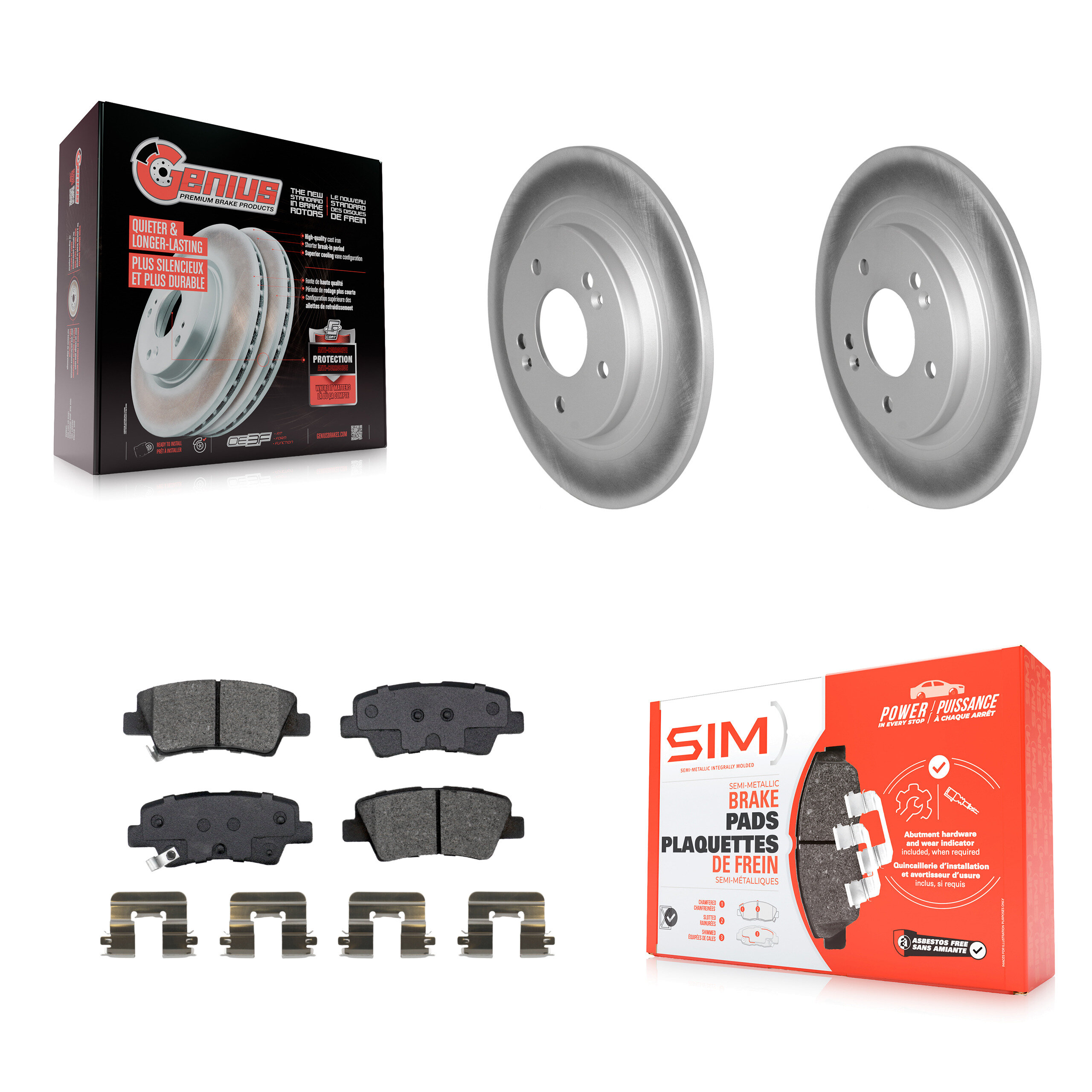 Transit Auto KGS-102445 Disc Brake Kit for 2022-2023 Hyundai Kona - Rear