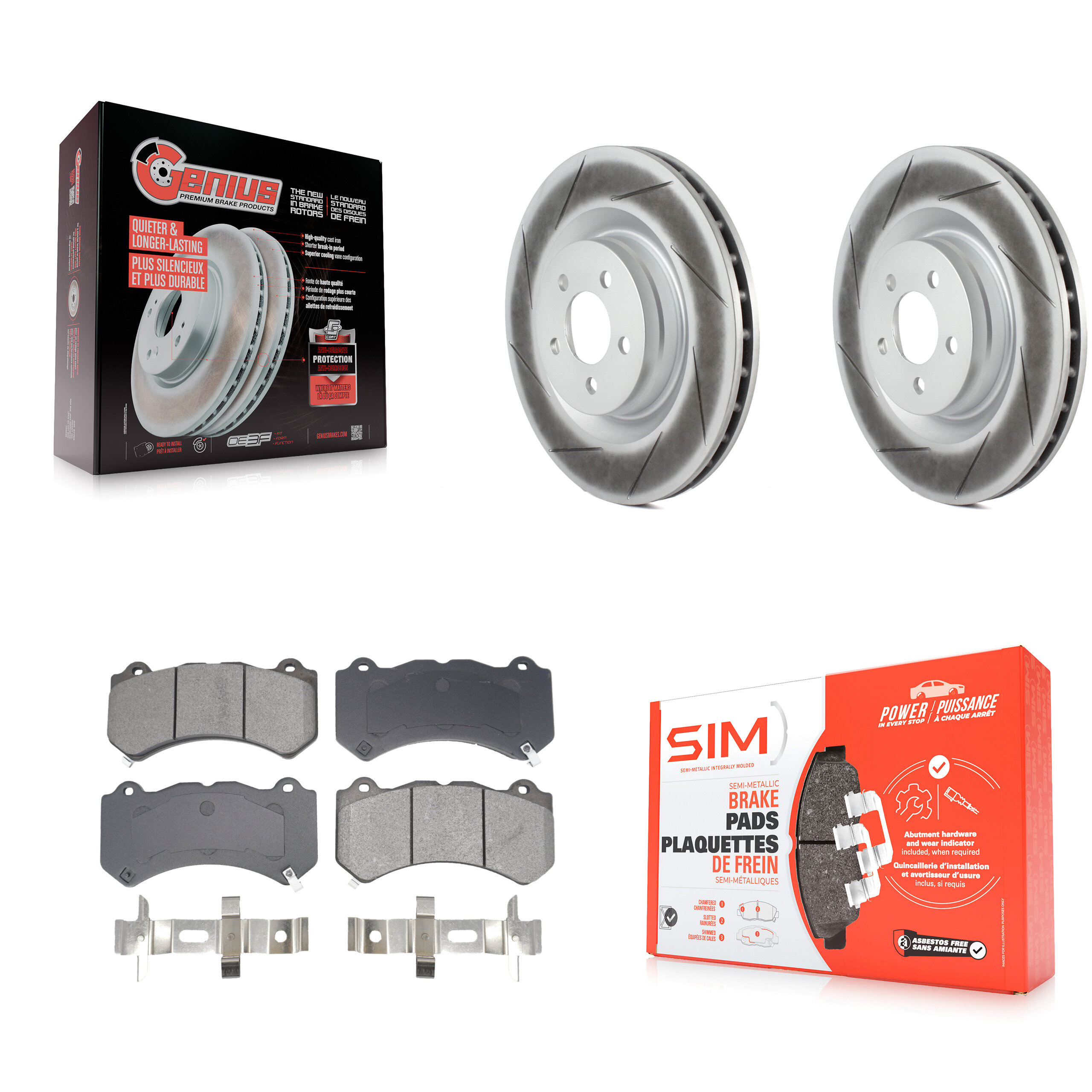 Transit Auto KGS-102665 Disc Brake Kit for 2015-2021 Dodge Charger, Dodge Challenger - Front