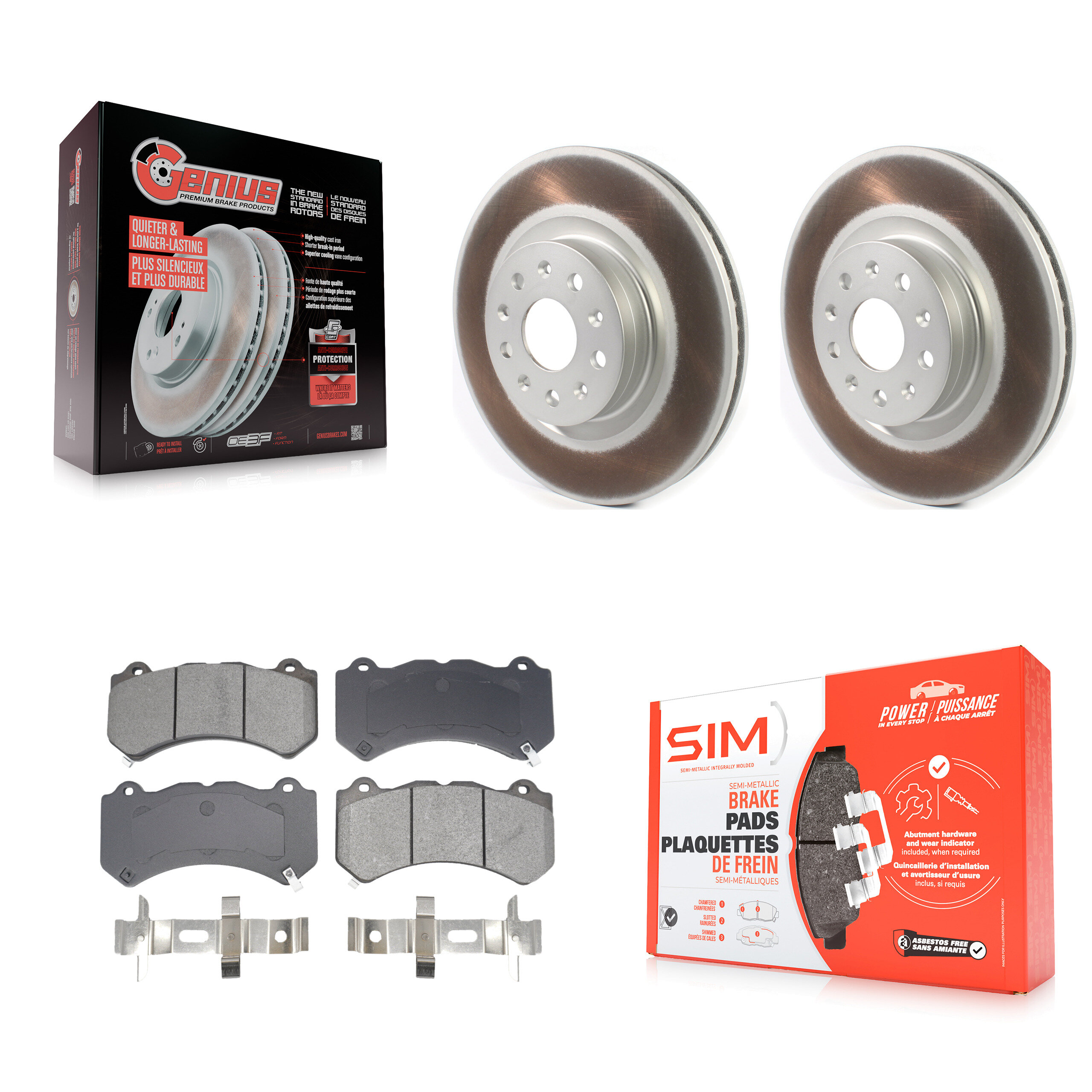 Transit Auto KGS-102667 Disc Brake Kit for 2016 Cadillac CTS - Front