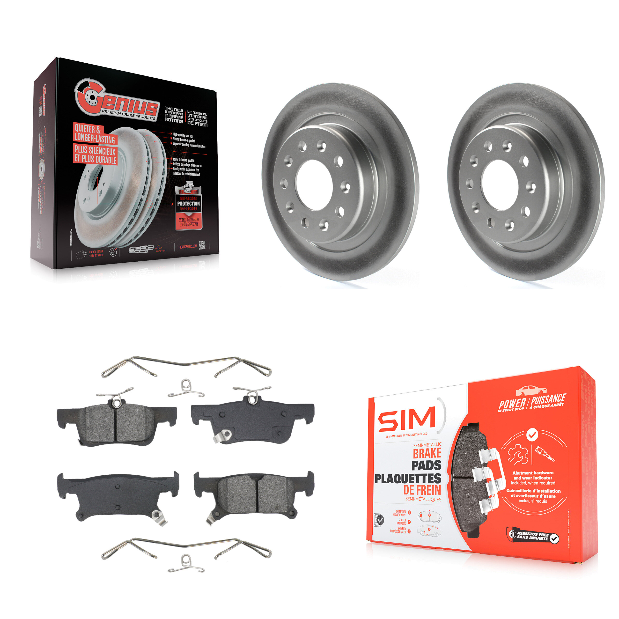 Transit Auto KGS-102735 Disc Brake Kit for 2016-2019 Buick Envision - Rear