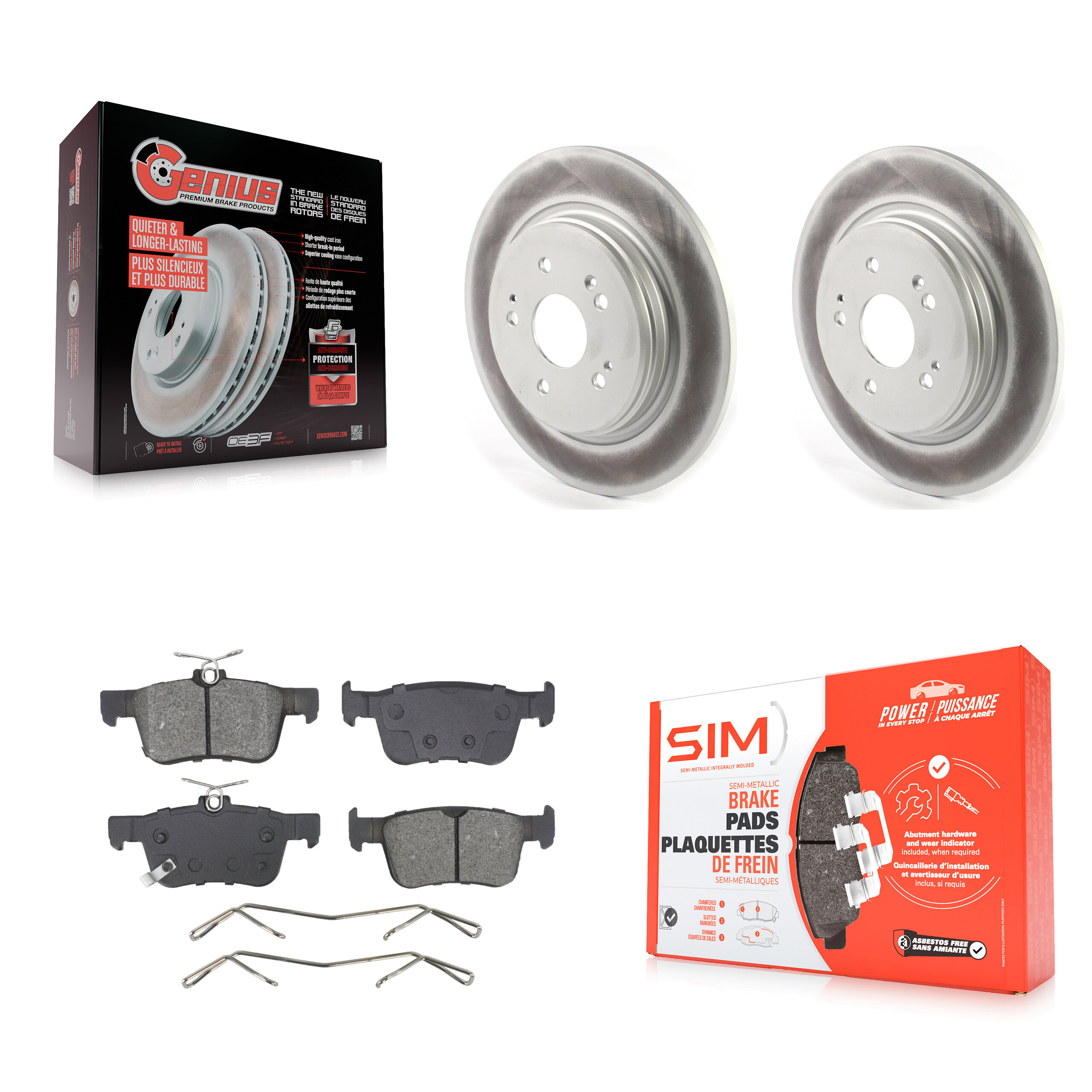 Transit Auto KGS-103619 Disc Brake Kit for 2022-2024 Acura RDX - Rear