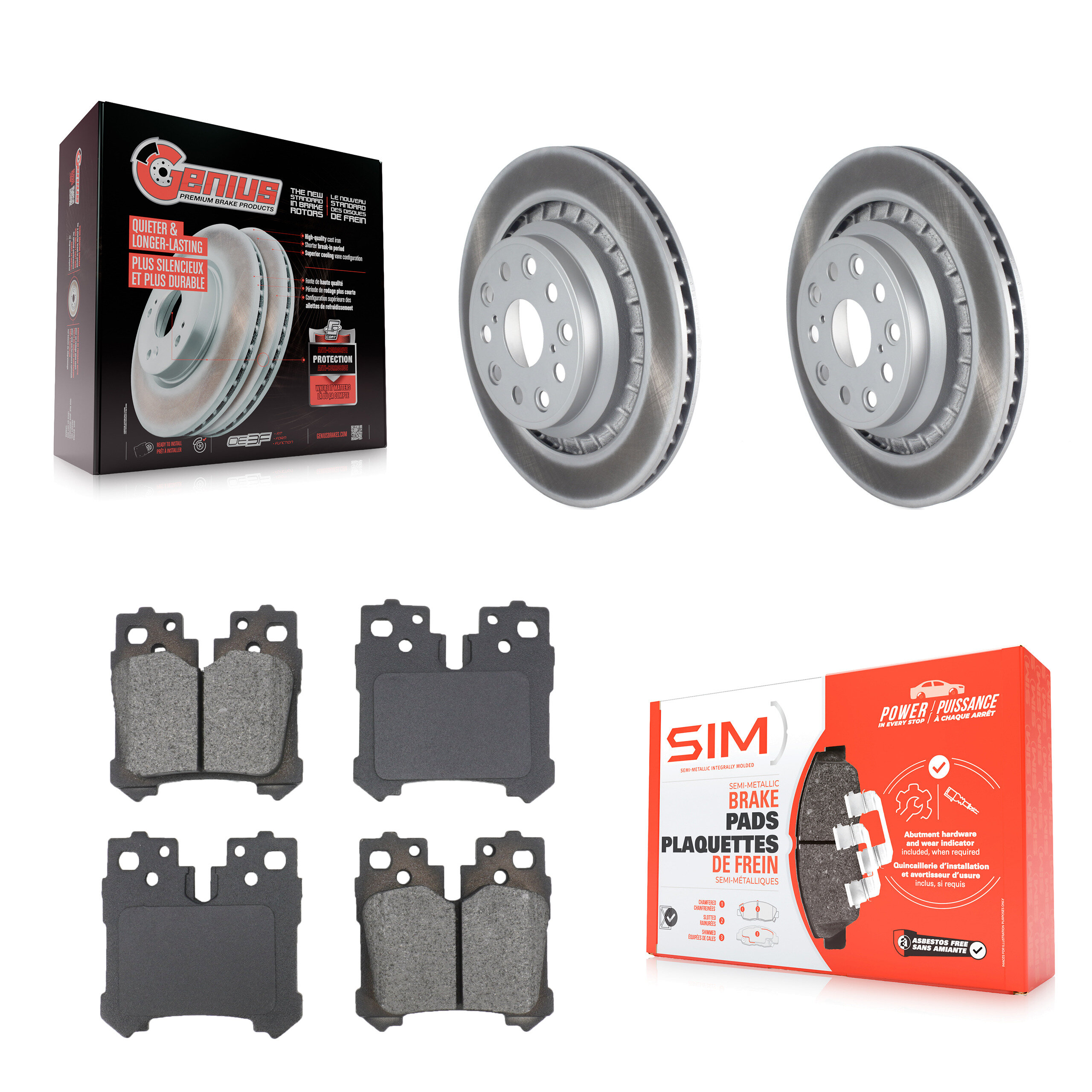Transit Auto - KGS-103625 - Rear Disc Brake Kits
