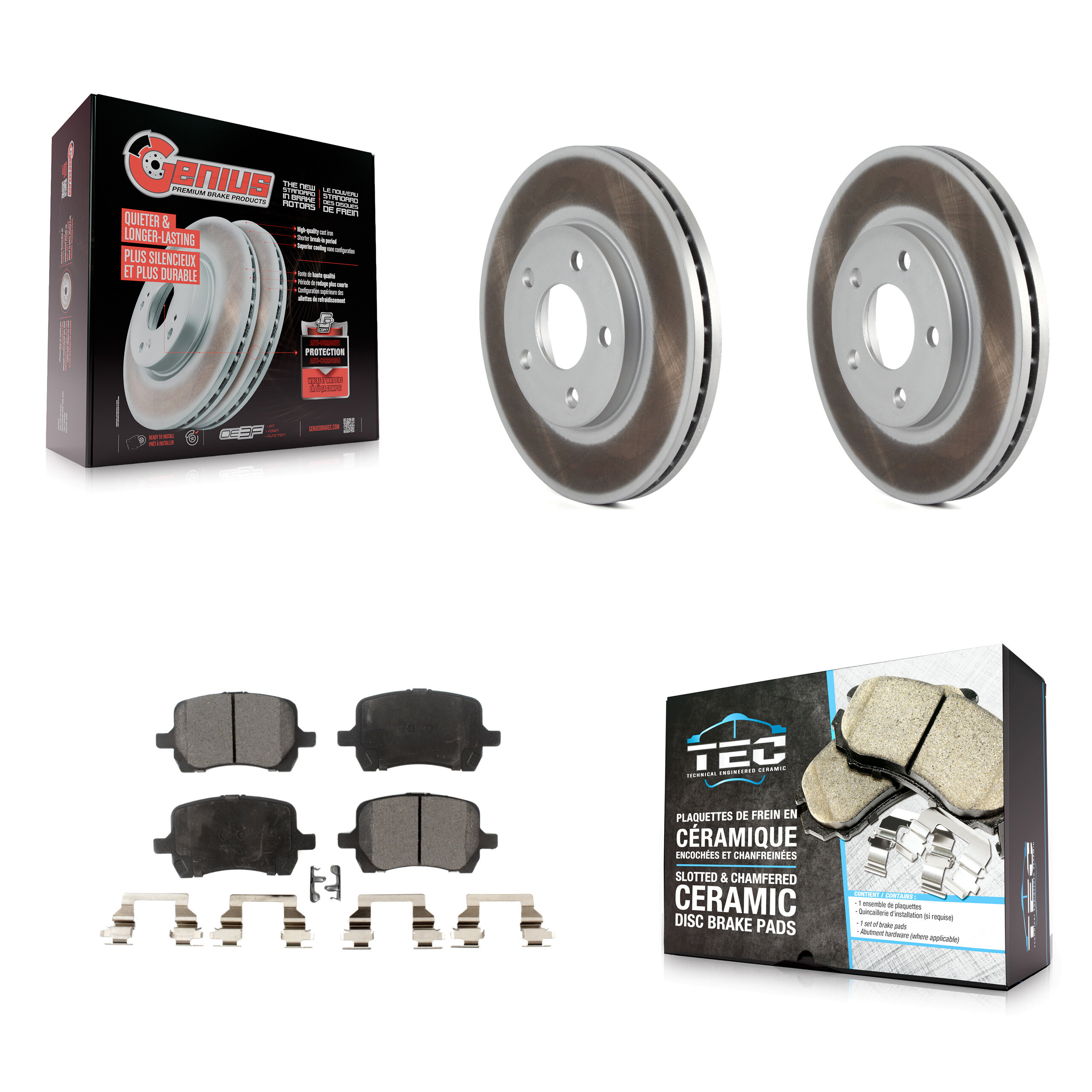 Transit Auto KGT-100031 Disc Brake Kit for 2004-2008 Chevrolet Malibu, Pontiac G6 - Front