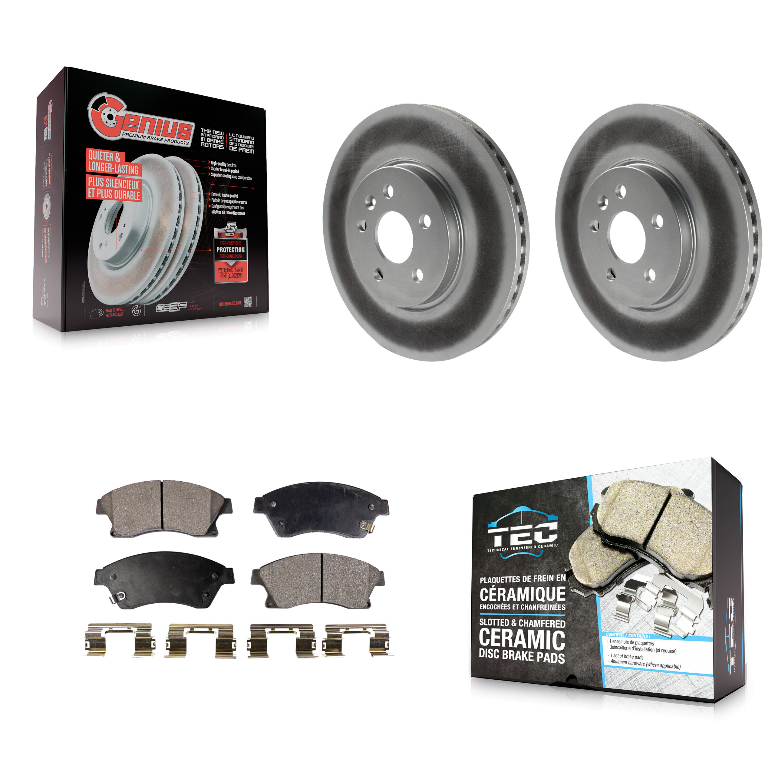 Transit Auto KGT-100067 Disc Brake Kit for 2013-2014 Chevrolet Sonic - Front