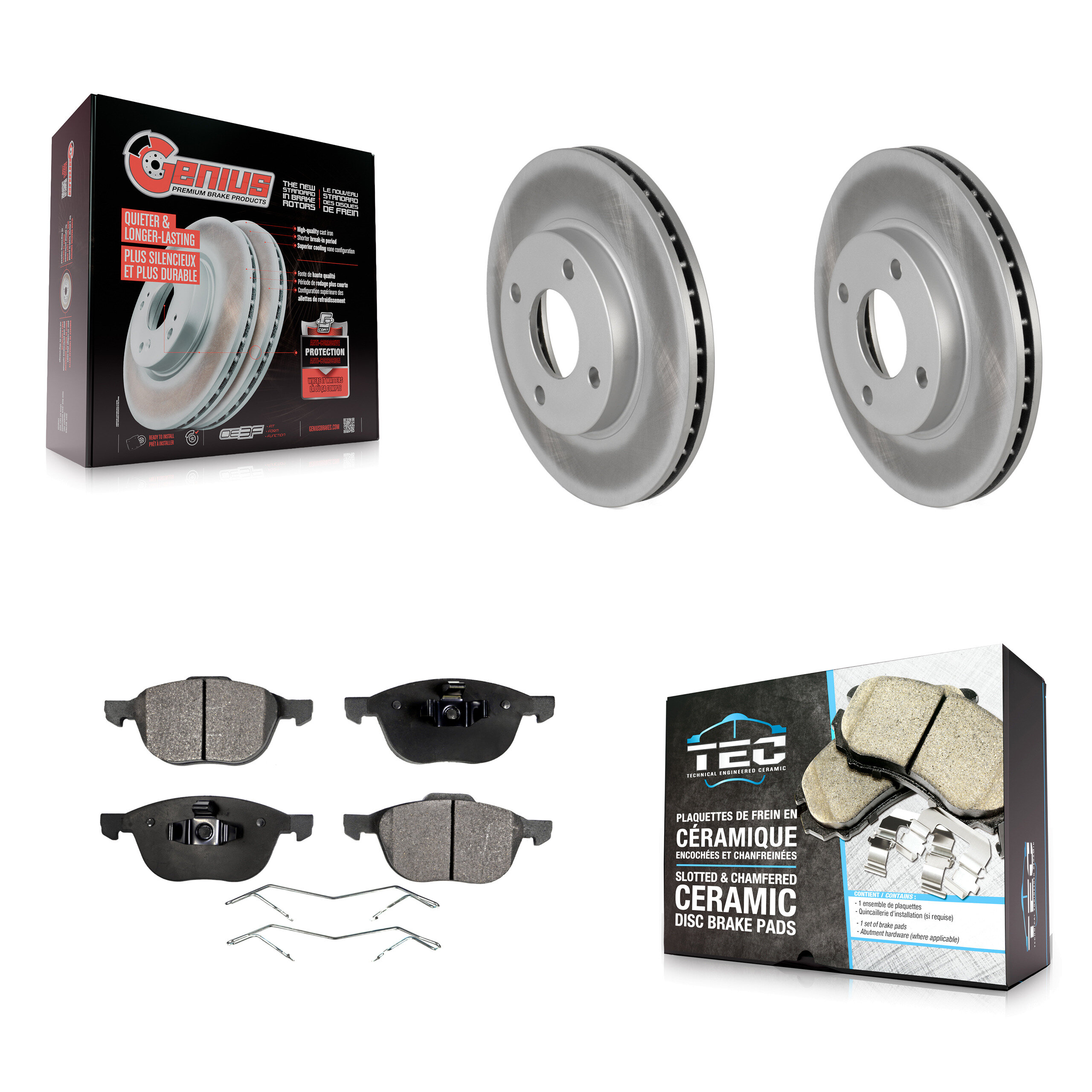 Transit Auto KGT-100082 Disc Brake Kit for 2004 Ford Focus - Front