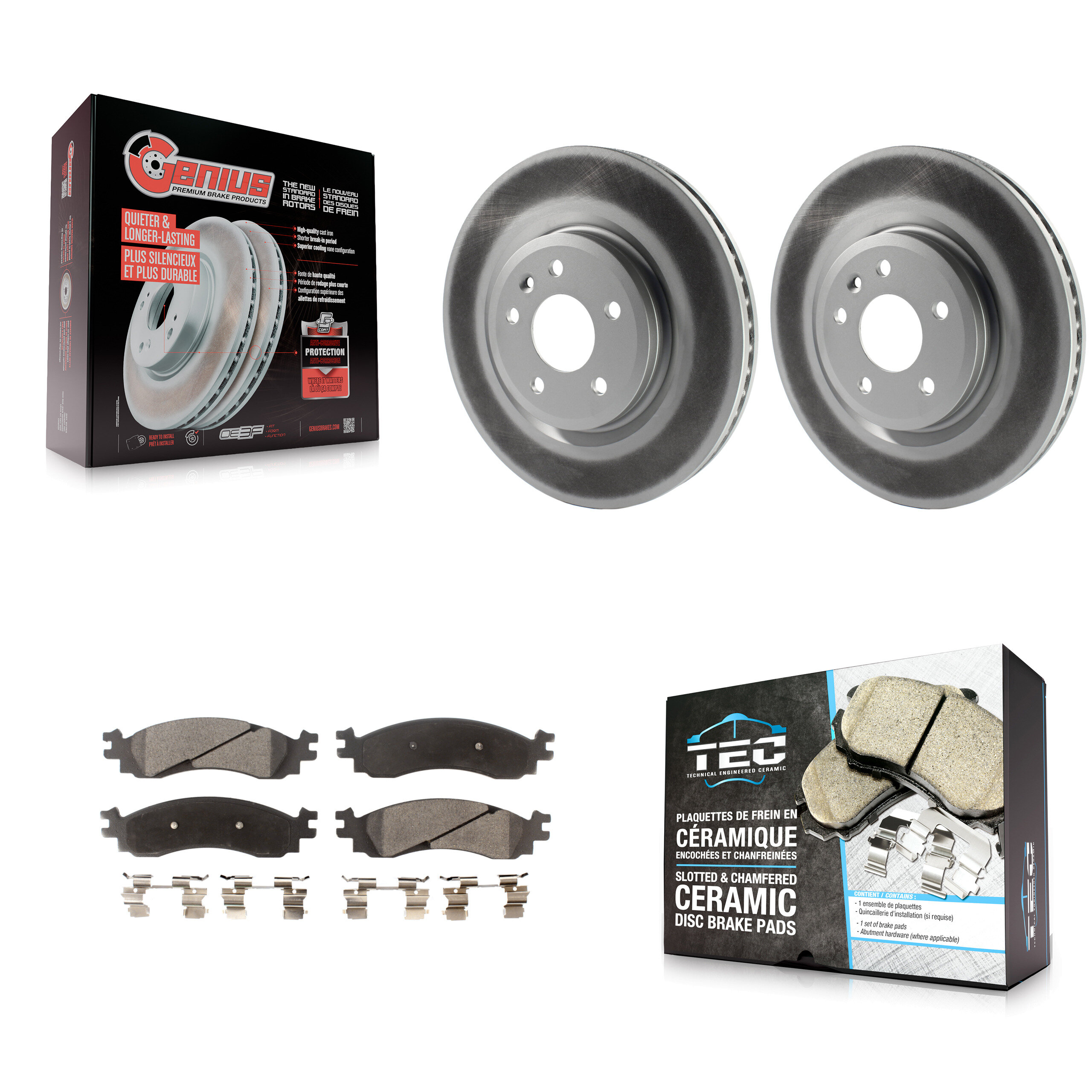 Transit Auto KGT-100117 Disc Brake Kit for 2010-2012 Ford Taurus - Front