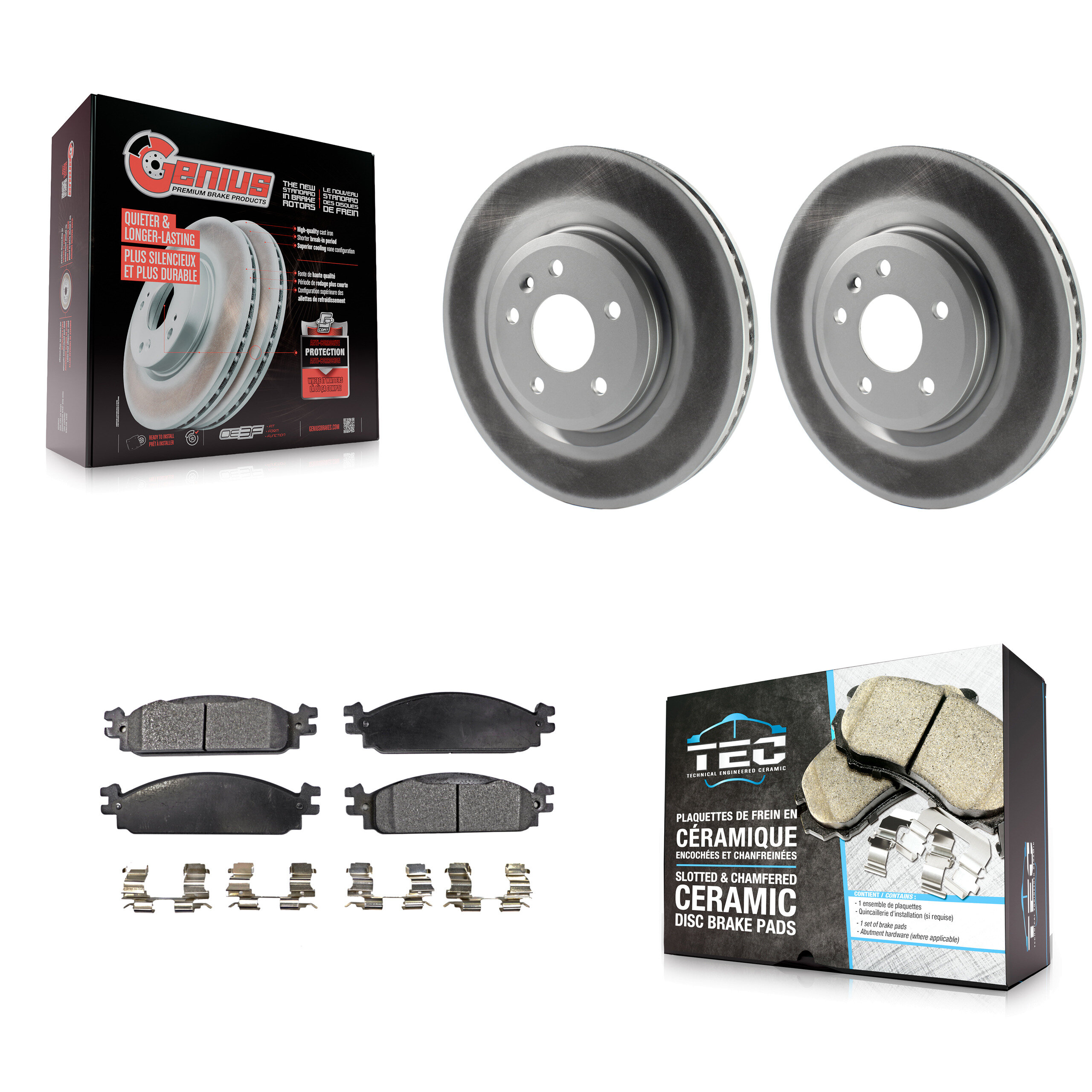 Transit Auto KGT-100118 Disc Brake Kit for 2009-2010 Lincoln MKS - Front