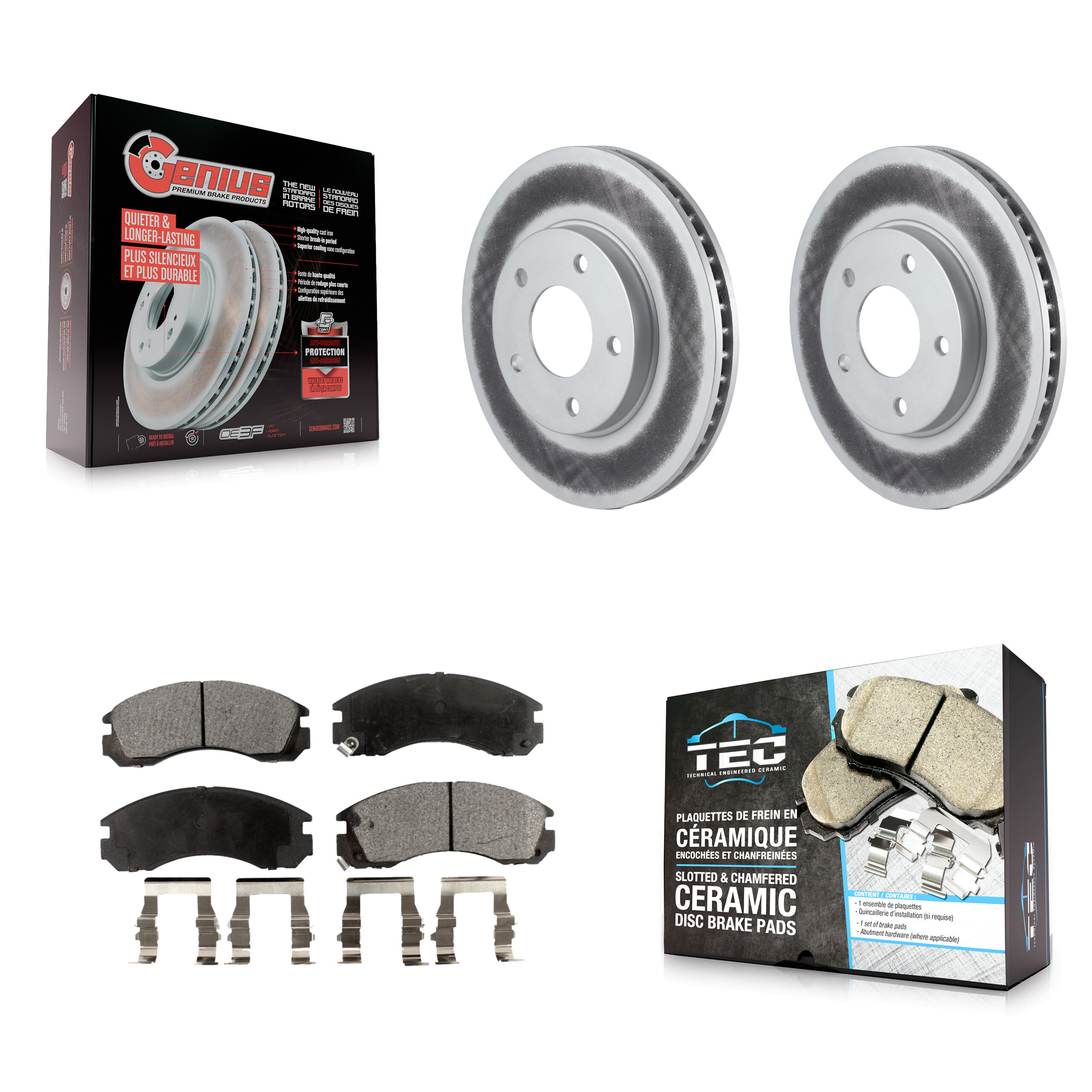 Transit Auto KGT-100144 Disc Brake Kit for 2000 Mitsubishi Eclipse - Front