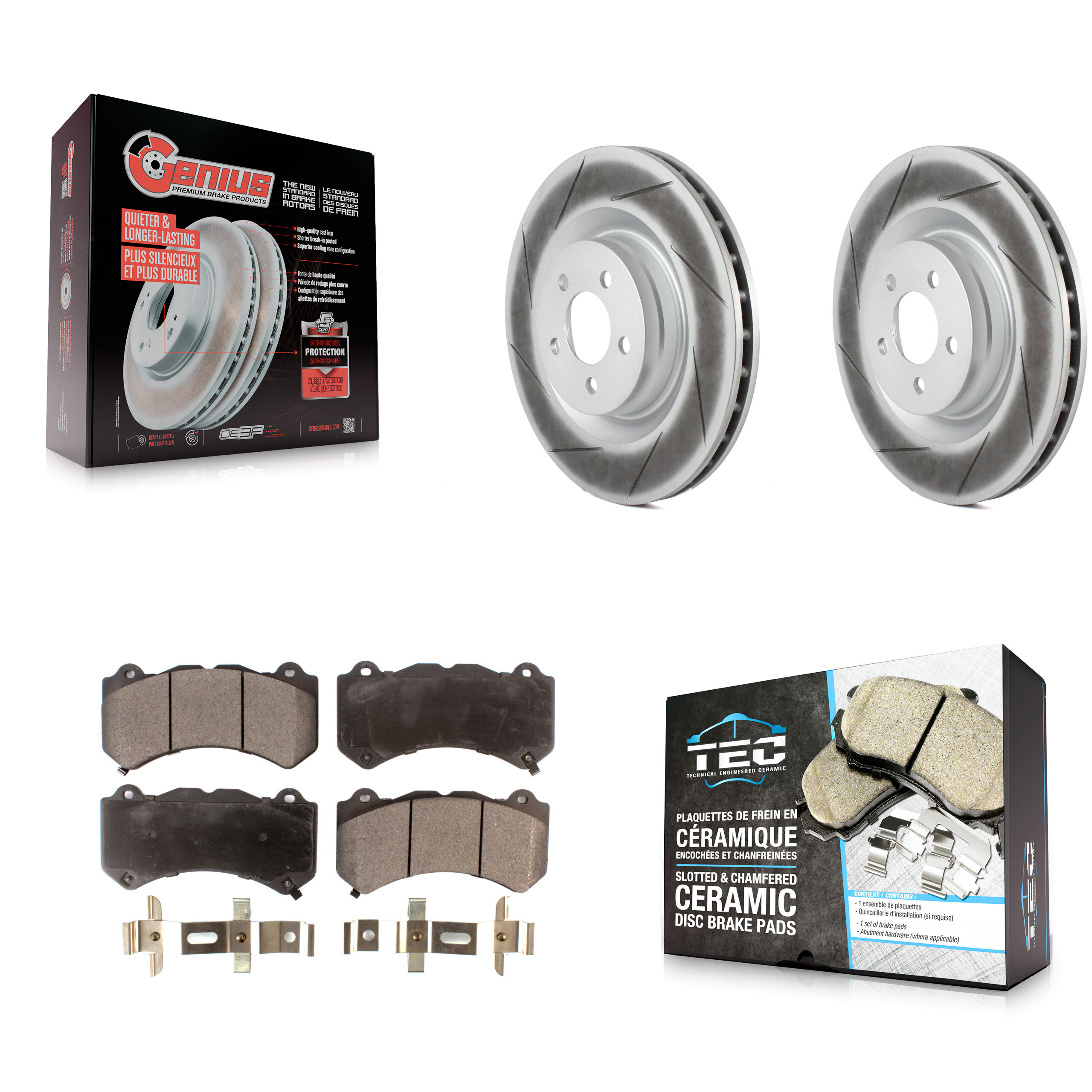 Transit Auto KGT-100165 Disc Brake Kit for 2015-2021 Dodge Charger, Dodge Challenger - Front