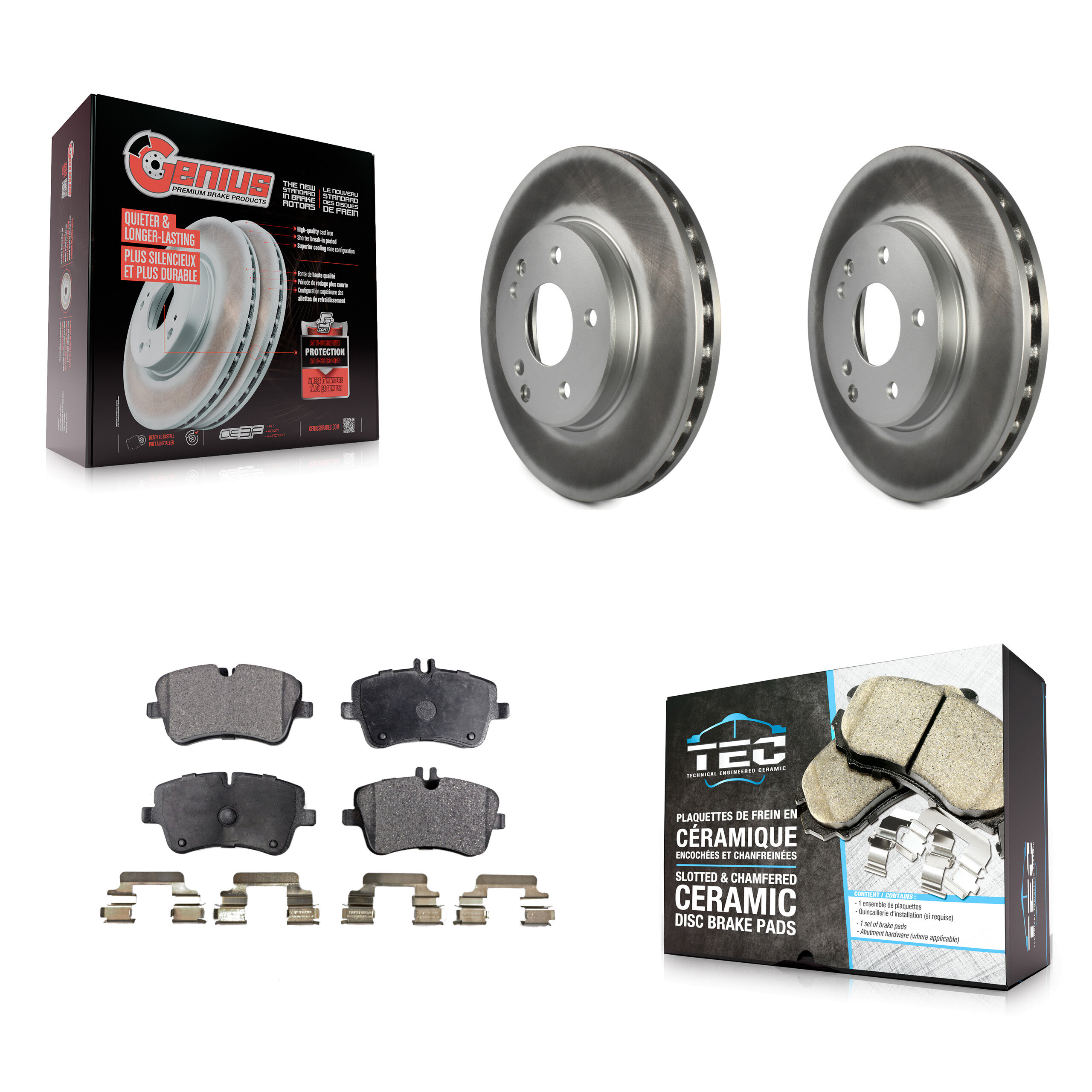 Transit Auto KGT-100285 Disc Brake Kit for 2001-2007 Mercedes-Benz C230, Mercedes-Benz C240 - Front