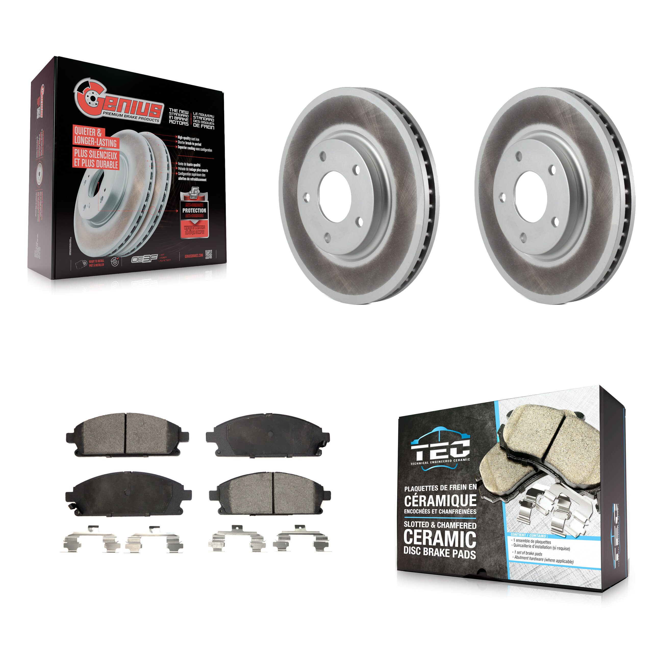 Transit Auto KGT-100291 Disc Brake Kit for 2004-2009 Nissan Quest - Front