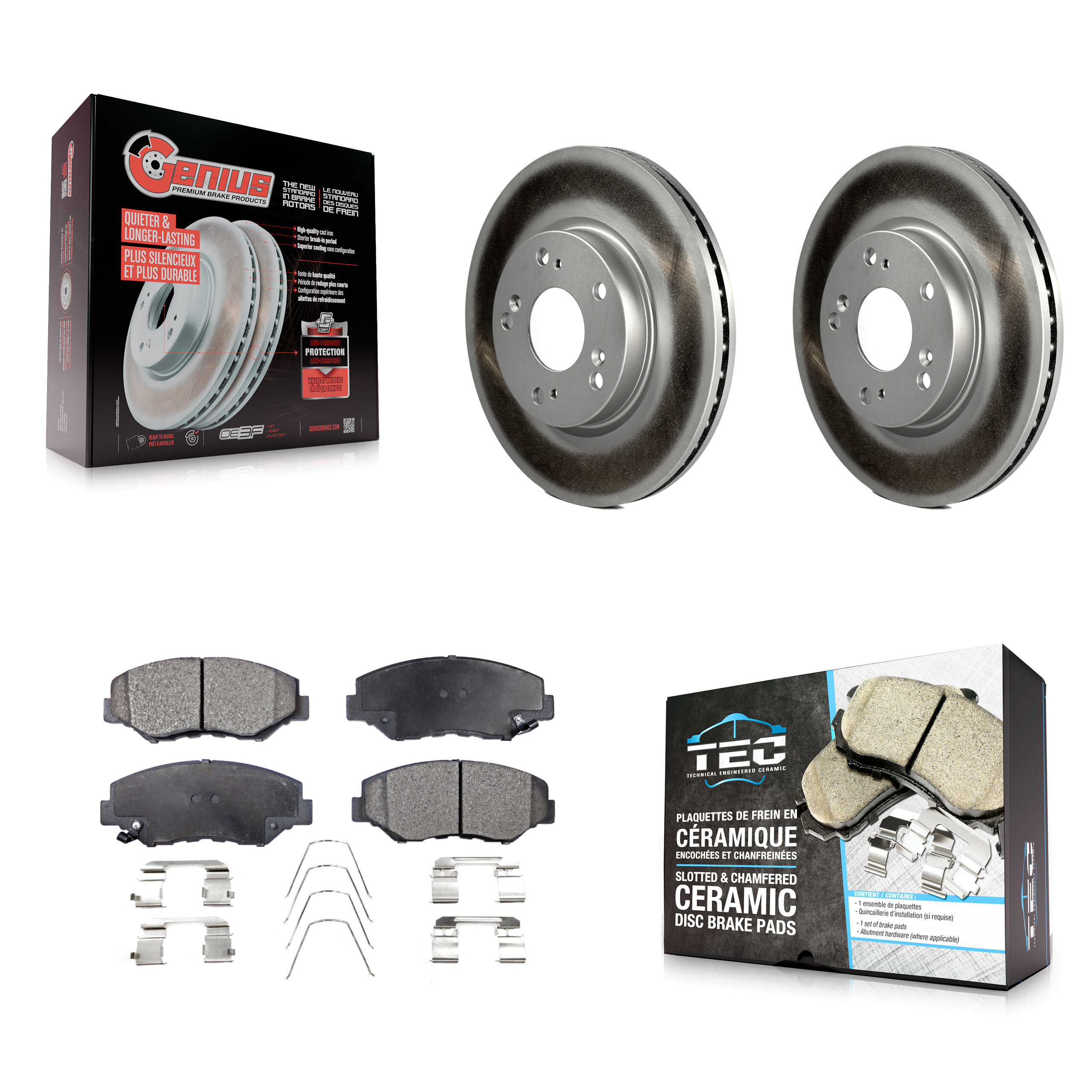 Transit Auto KGT-100511 Disc Brake Kit for 2013 Acura ILX - Front