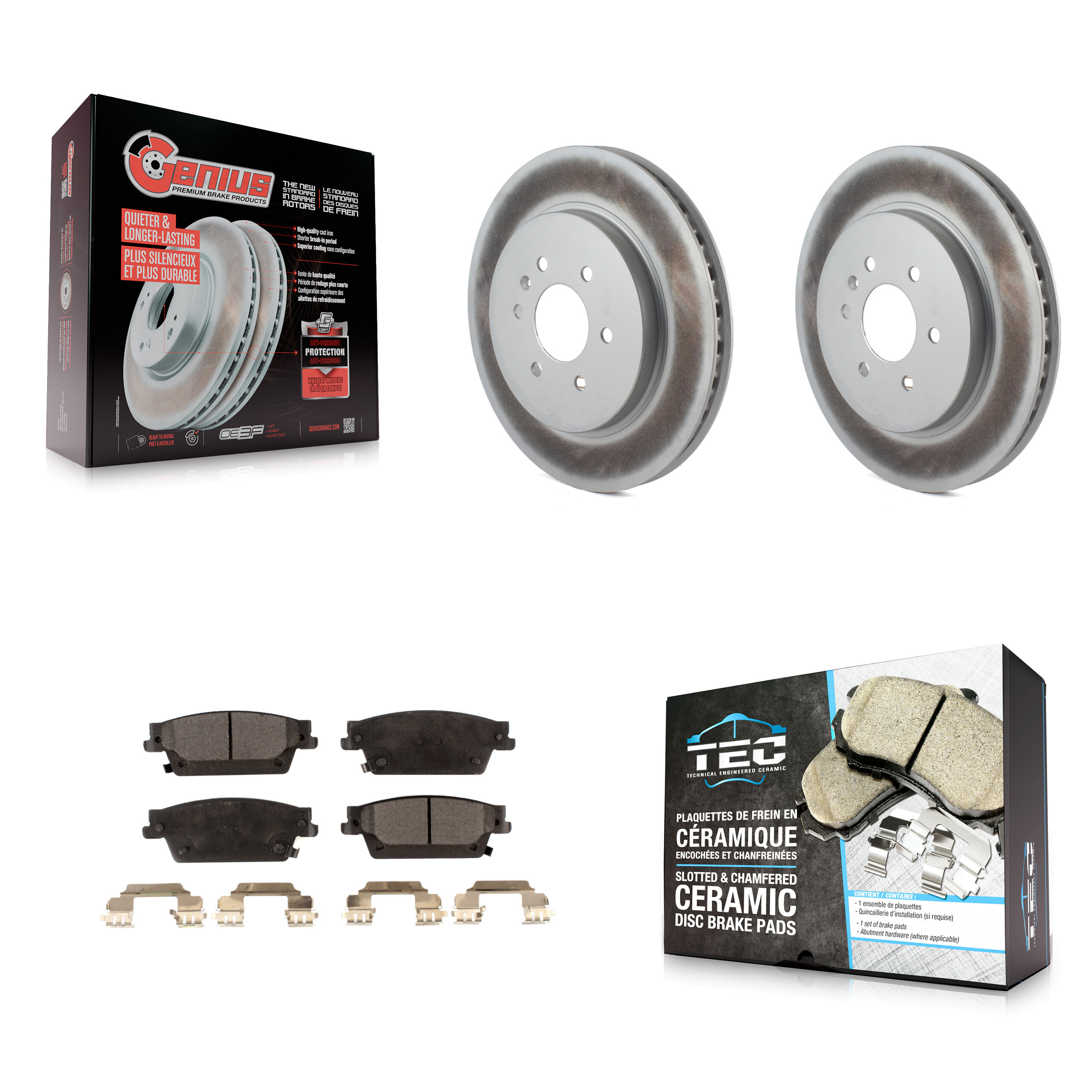 Transit Auto KGT-101301 Disc Brake Kit for 2004-2009 Cadillac SRX - Rear