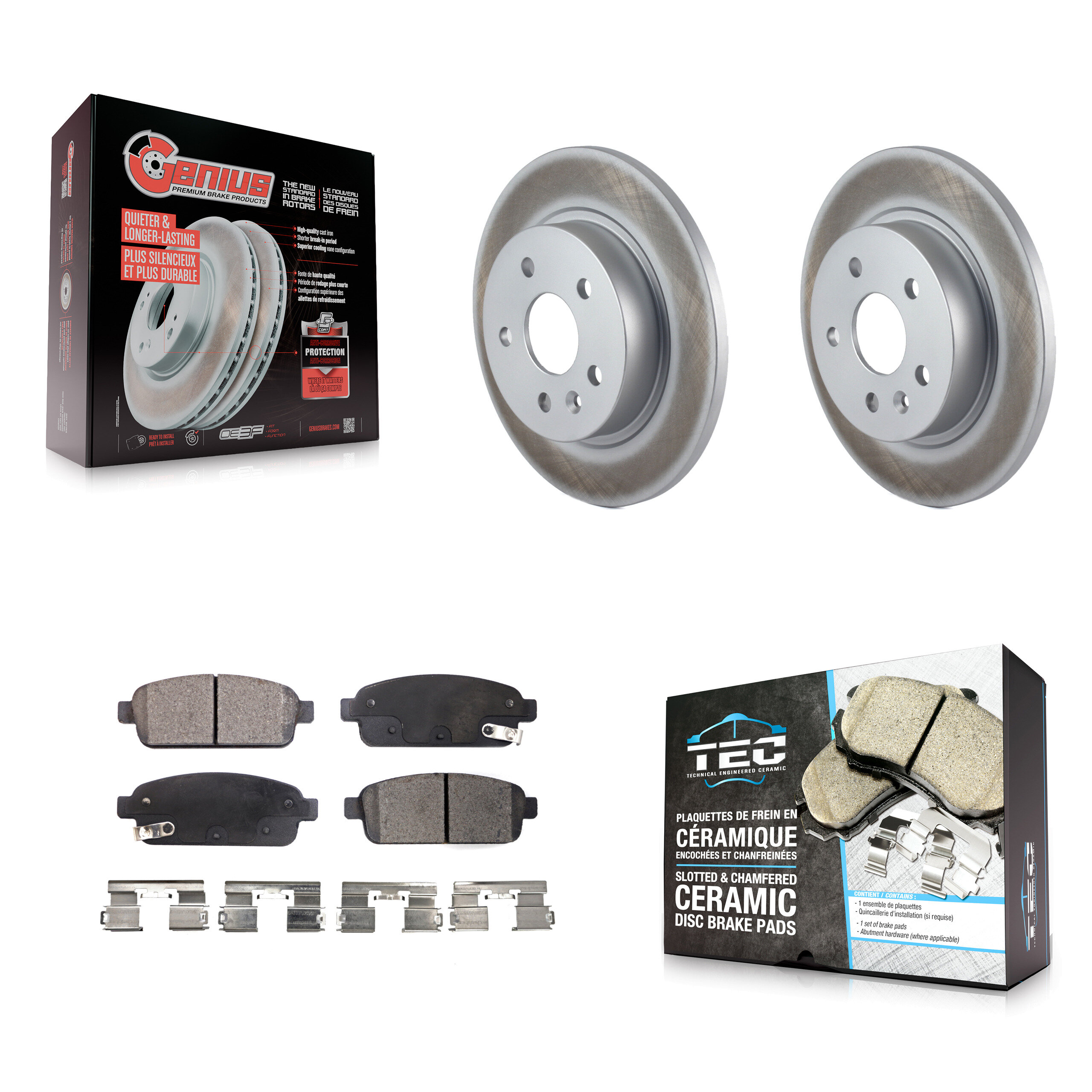 Transit Auto KGT-101323 Disc Brake Kit for 2011-2017 Chevrolet Cruze Limited, Chevrolet Cruze and More - Rear