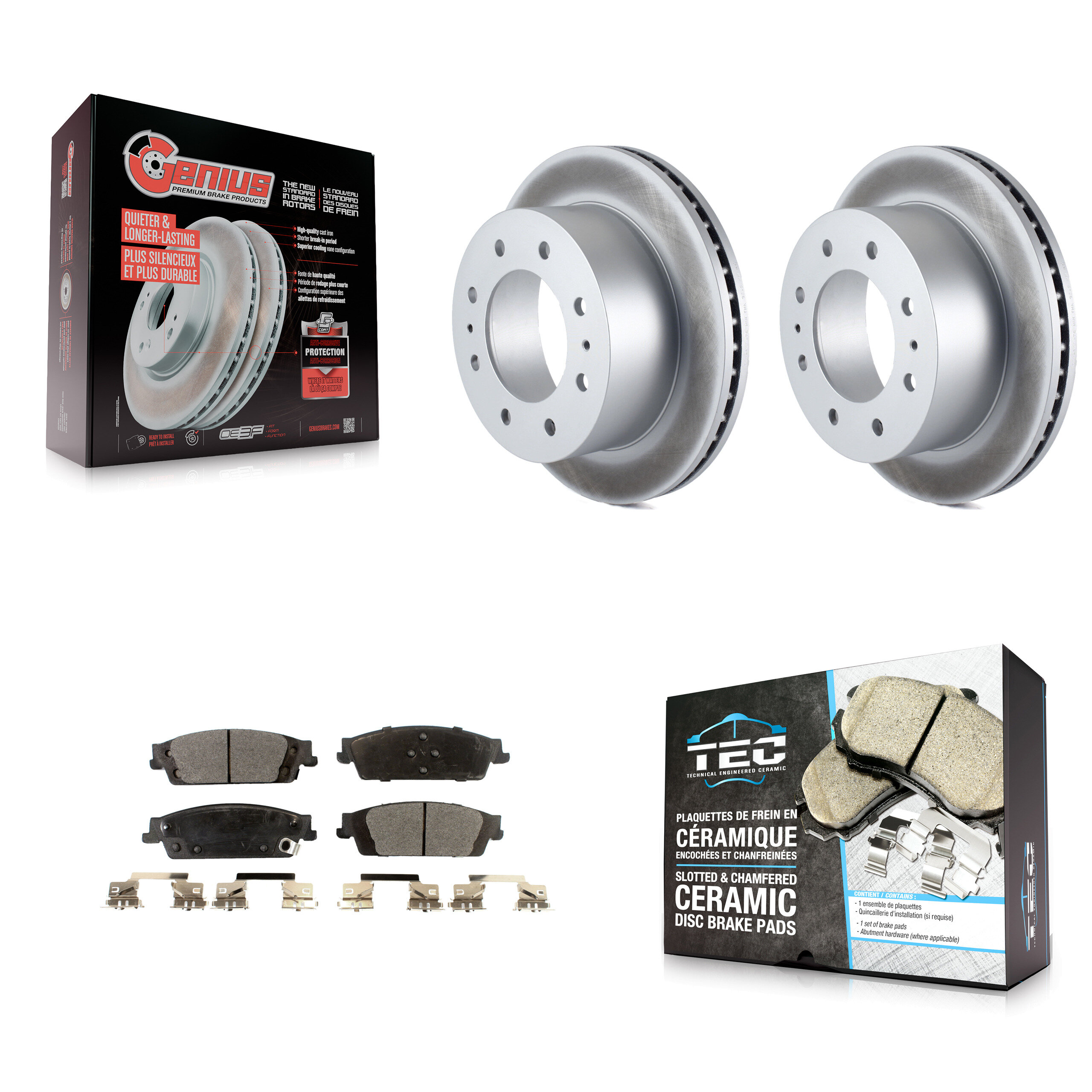 Transit Auto KGT-101330 Disc Brake Kit for 2017-2019 Chevrolet Suburban - Rear
