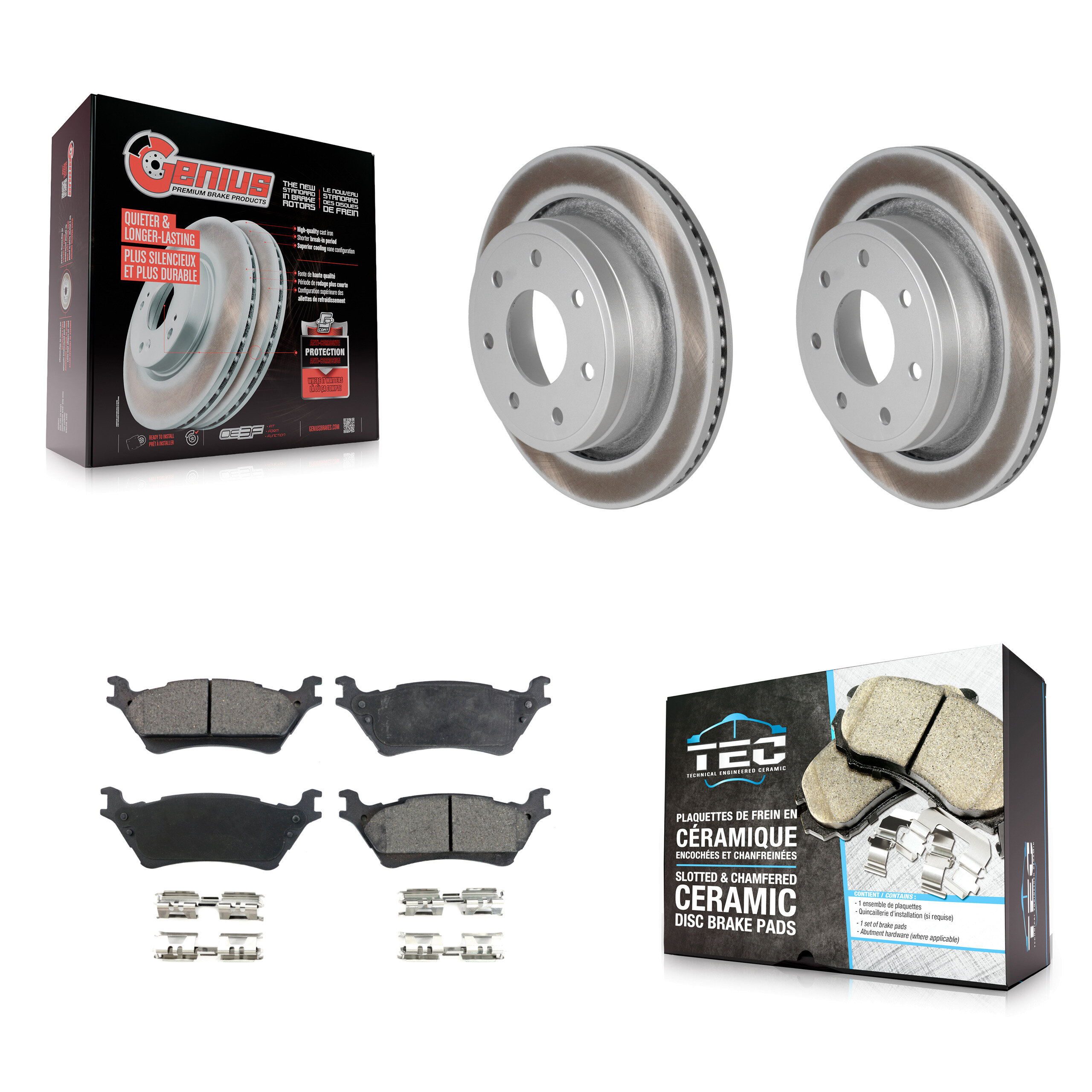 Transit Auto KGT-101376 Disc Brake Kit for 2012-2014 Ford F-150 - Rear