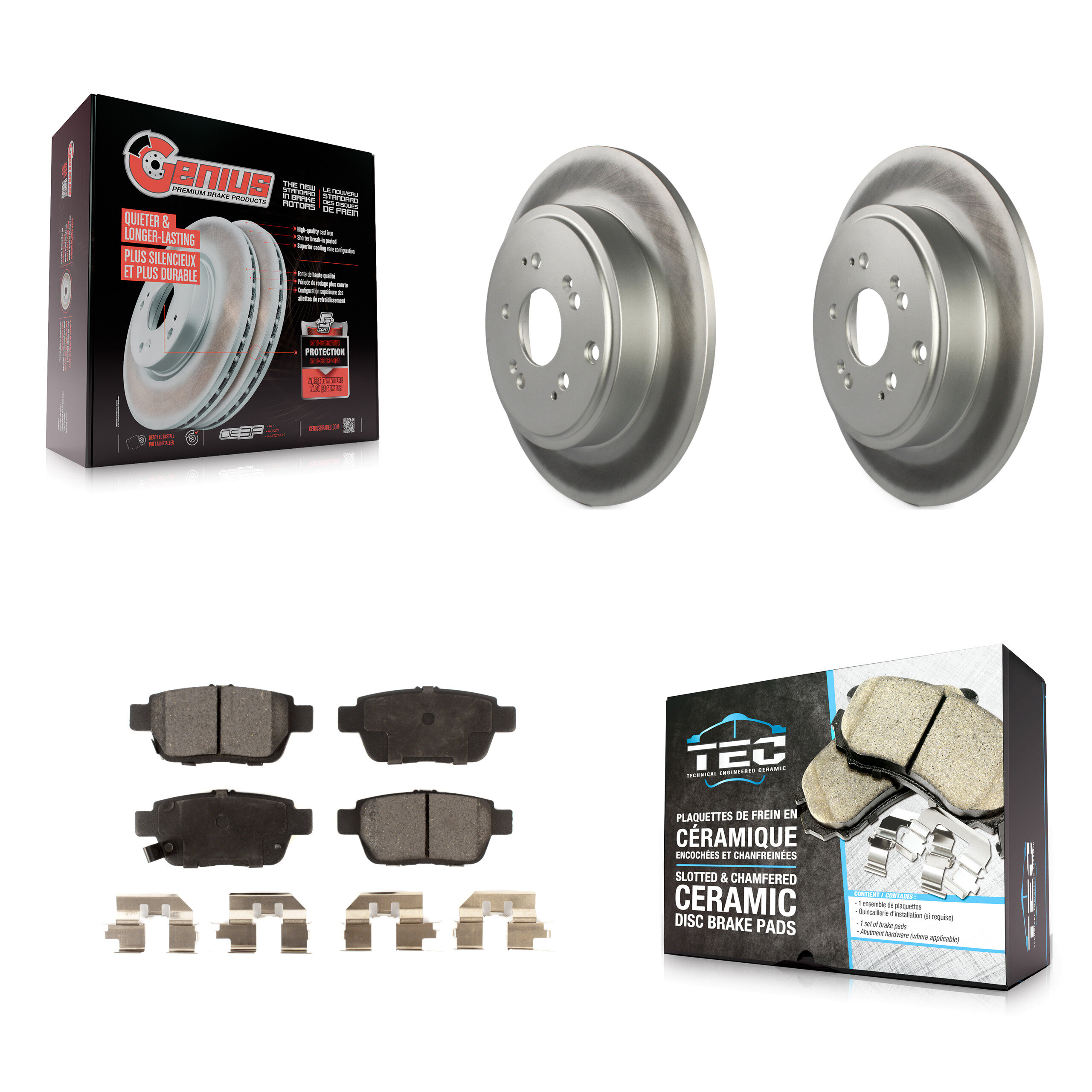 Transit Auto KGT-101514 Disc Brake Kit for 2006-2014 Honda Ridgeline - Rear
