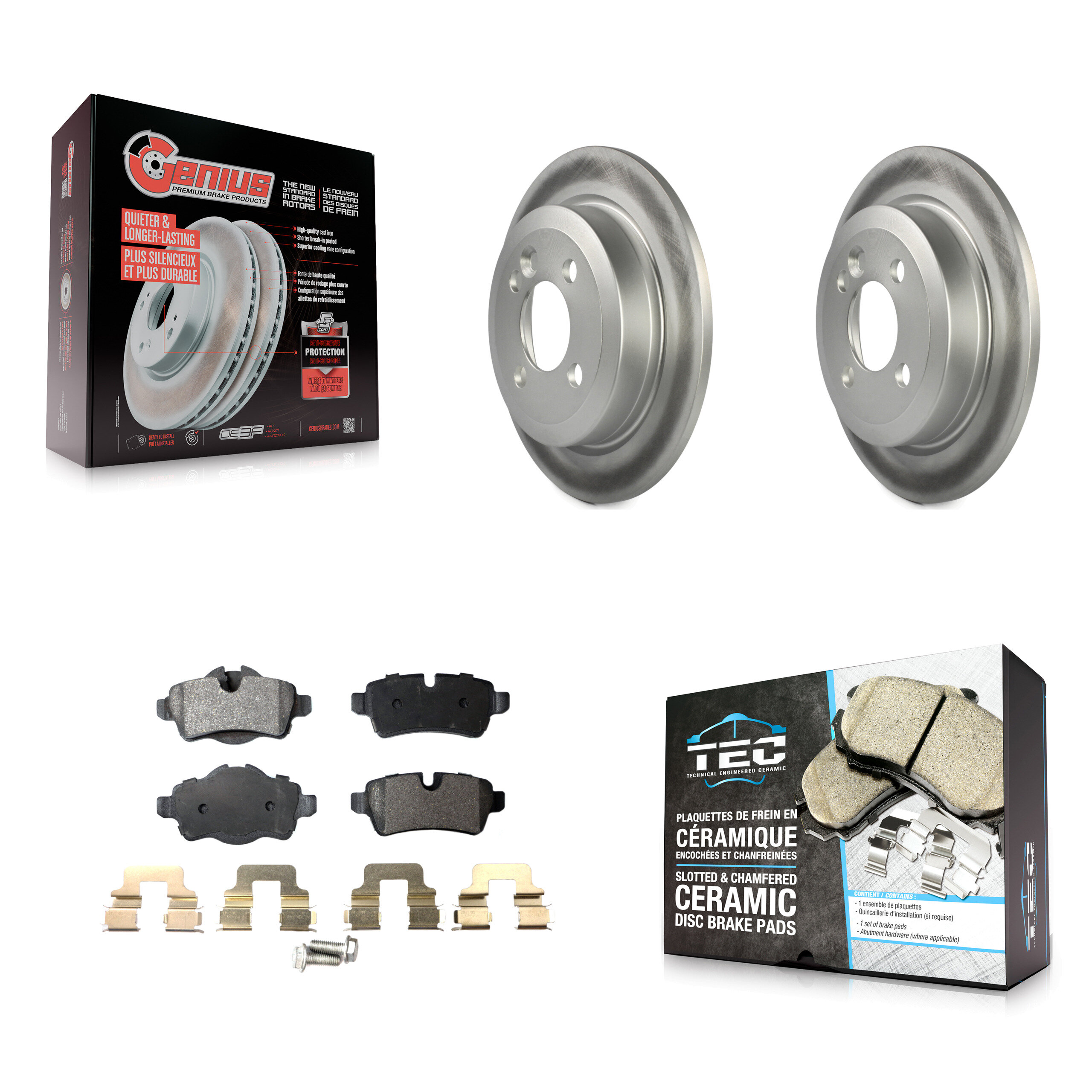 Transit Auto KGT-101572 Disc Brake Kit for 2007-2015 Mini Cooper - Rear