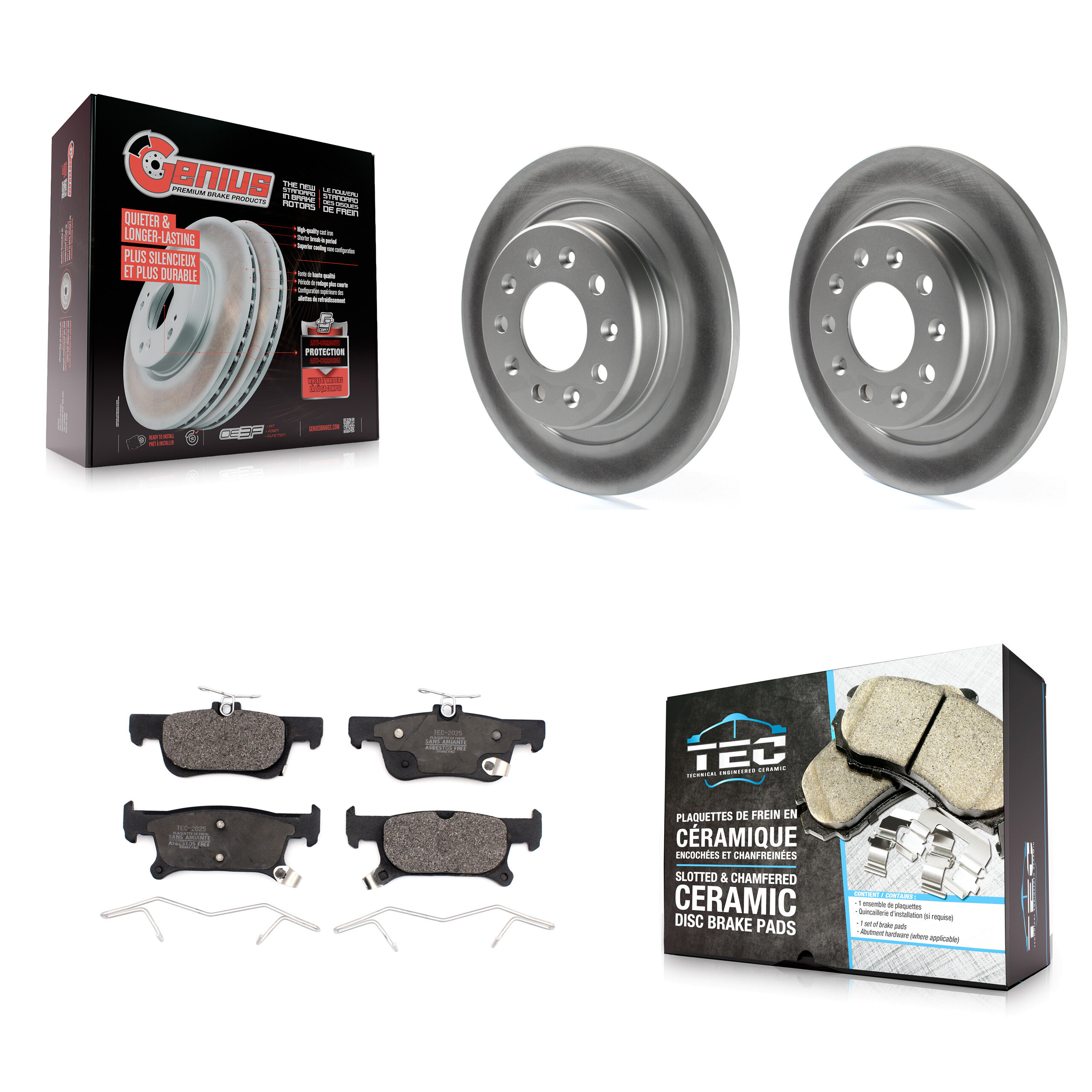 Transit Auto KGT-101931 Disc Brake Kit for 2016-2019 Buick Envision - Rear