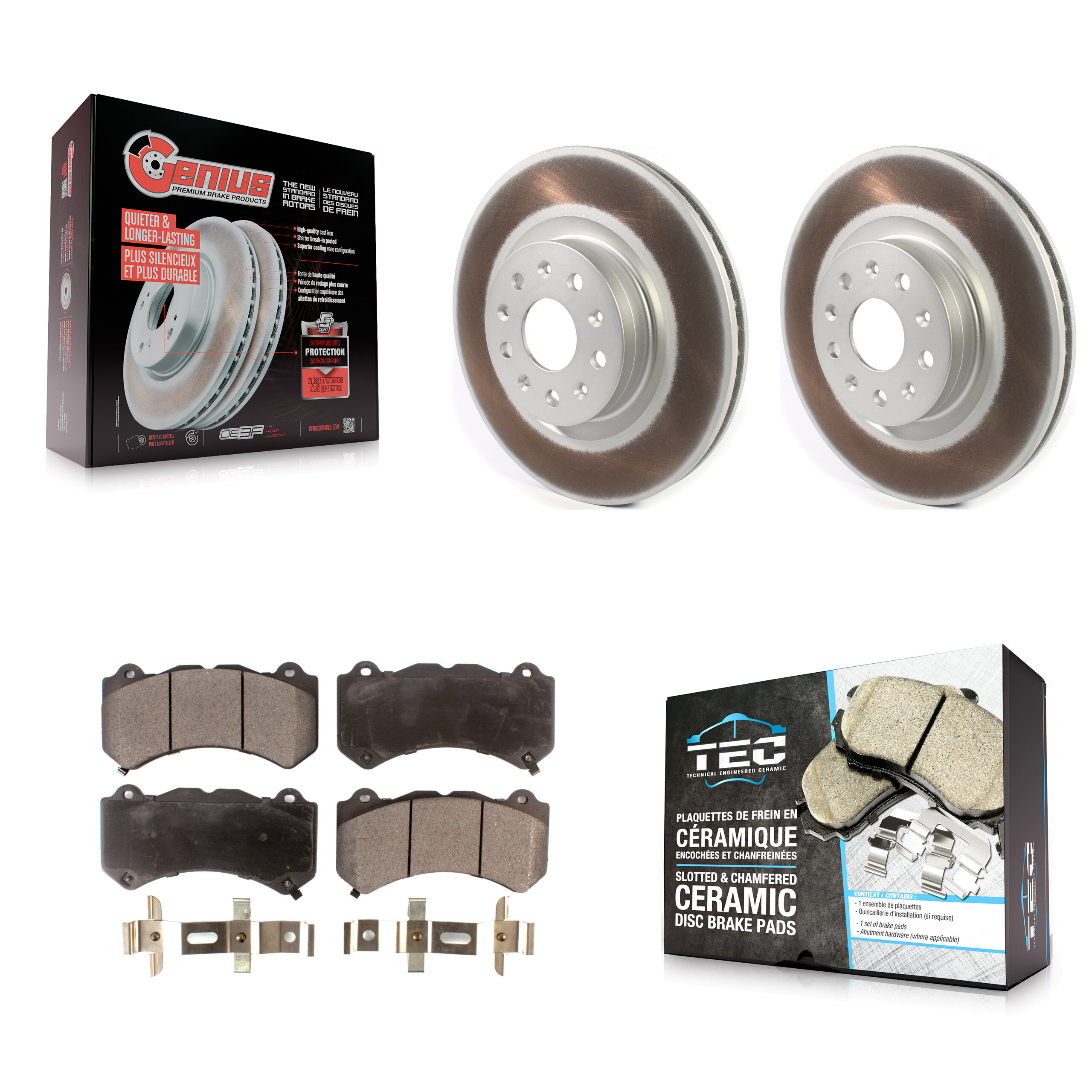 Transit Auto KGT-102049 Disc Brake Kit for 2016 Cadillac CTS - Front
