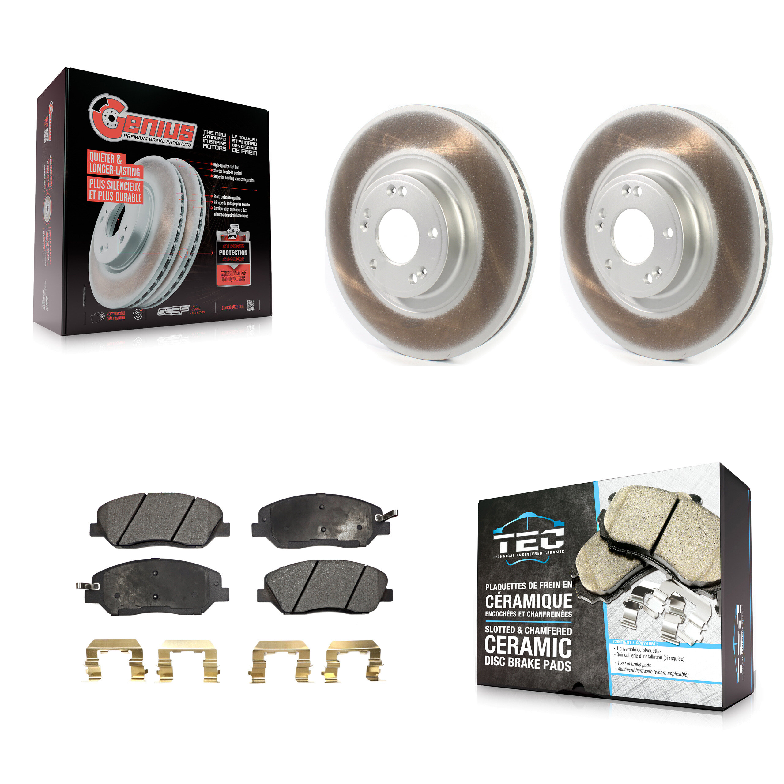 Transit Auto KGT-102072 Disc Brake Kit for 2012 Hyundai Genesis - Front