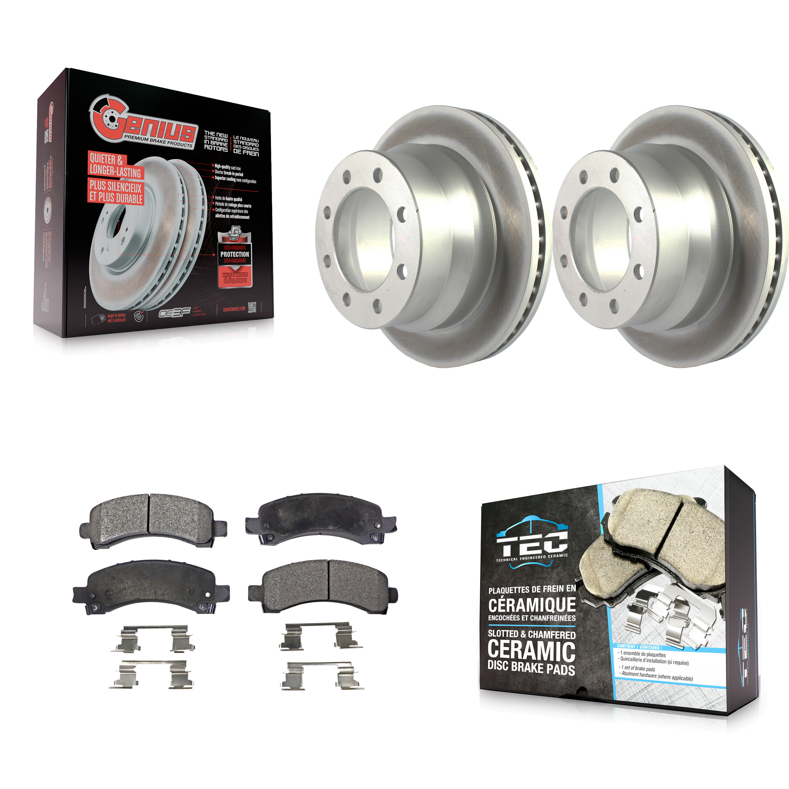Transit Auto KGT-102189 Disc Brake Kit for 2016 Chevrolet Express 4500 - Rear