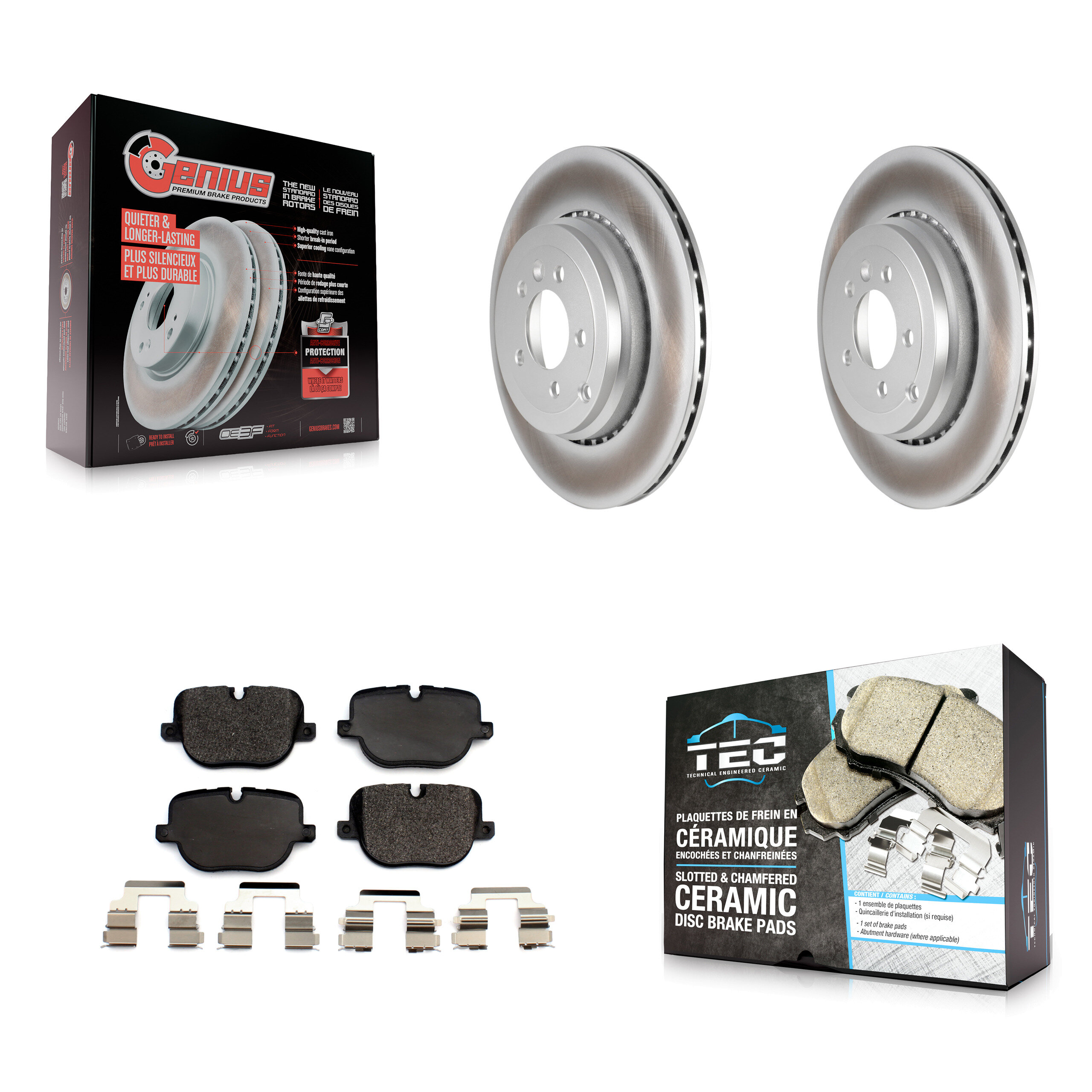 Transit Auto KGT-102242 Disc Brake Kit for 2010-2013 Land Rover Range Rover Sport - Rear