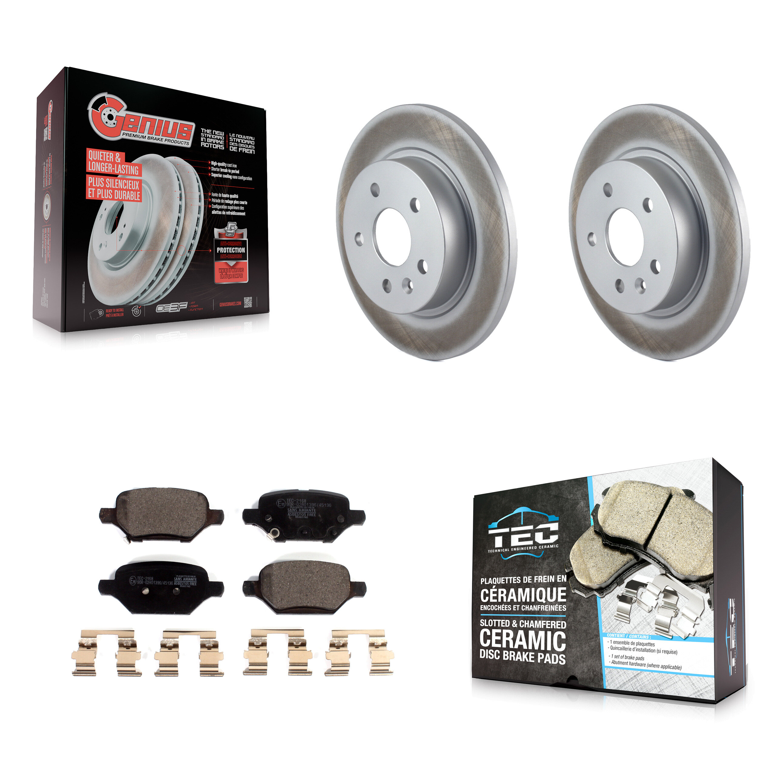 Transit Auto KGT-102369 Disc Brake Kit for 2018-2022 Buick Encore, Chevrolet Trax - Rear