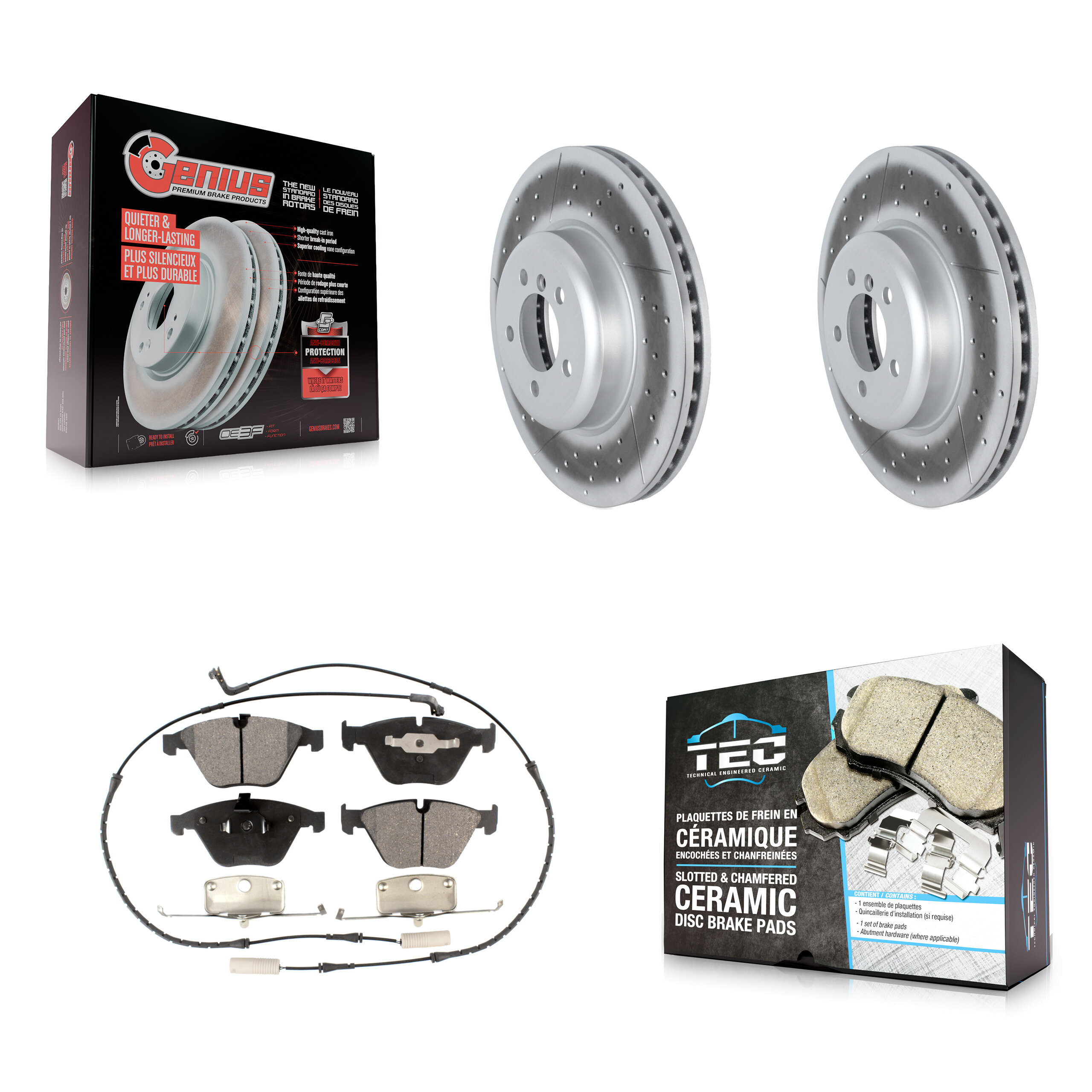 Transit Auto KGT-102718 Disc Brake Kit for 2012 BMW 335i - Front