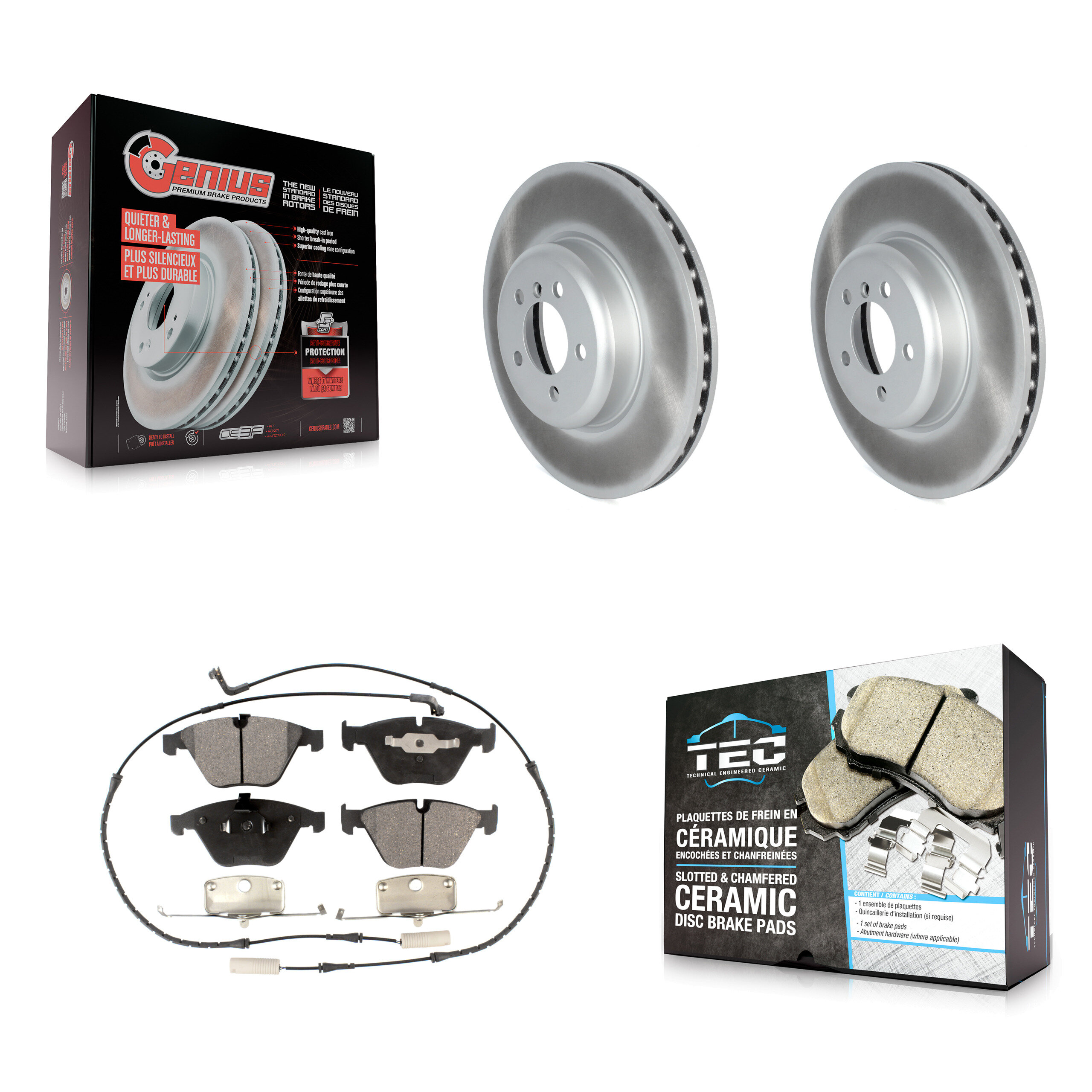 Transit Auto KGT-102719 Disc Brake Kit for 2012 BMW 335i - Front
