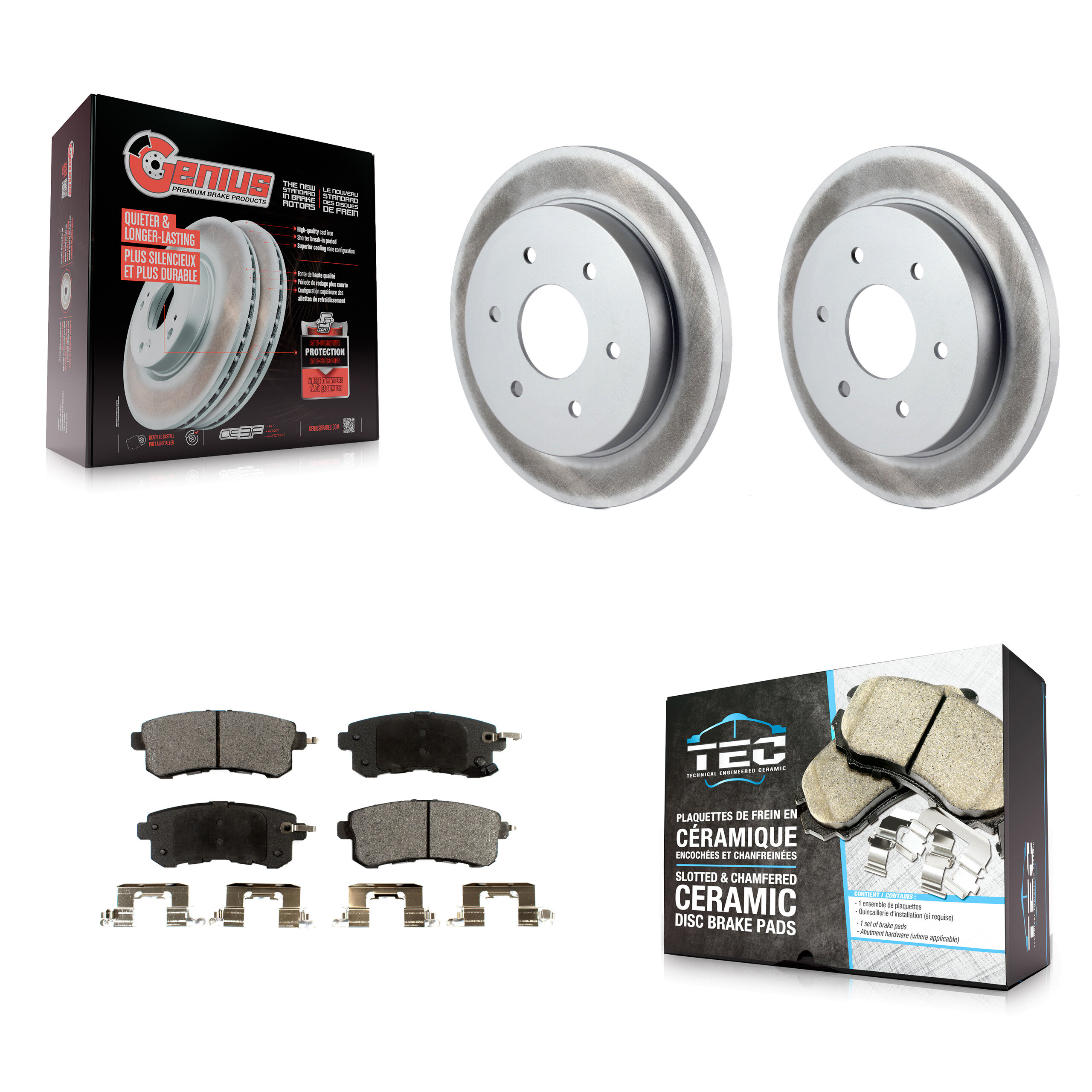 Transit Auto KGT-102970 Disc Brake Kit for 2017-2019 Nissan Armada - Rear