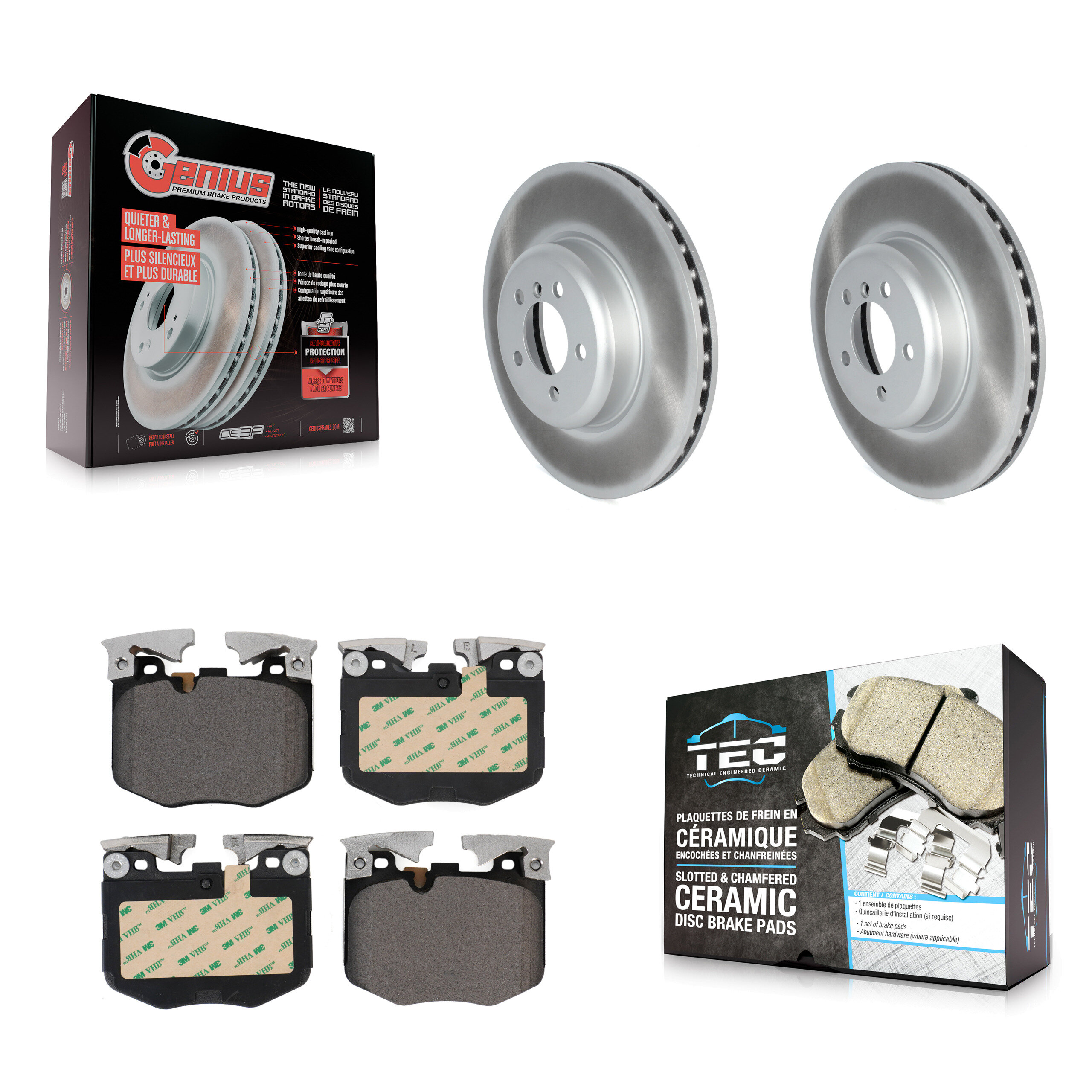 Transit Auto KGT-103113 Disc Brake Kit for 2019 BMW 330i - Front