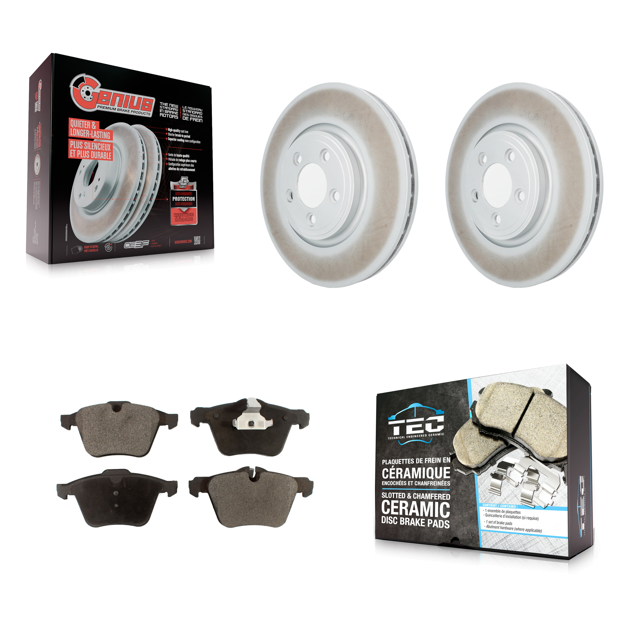 Transit Auto KGT-103159 Disc Brake Kit for 2010 Jaguar XF - Front