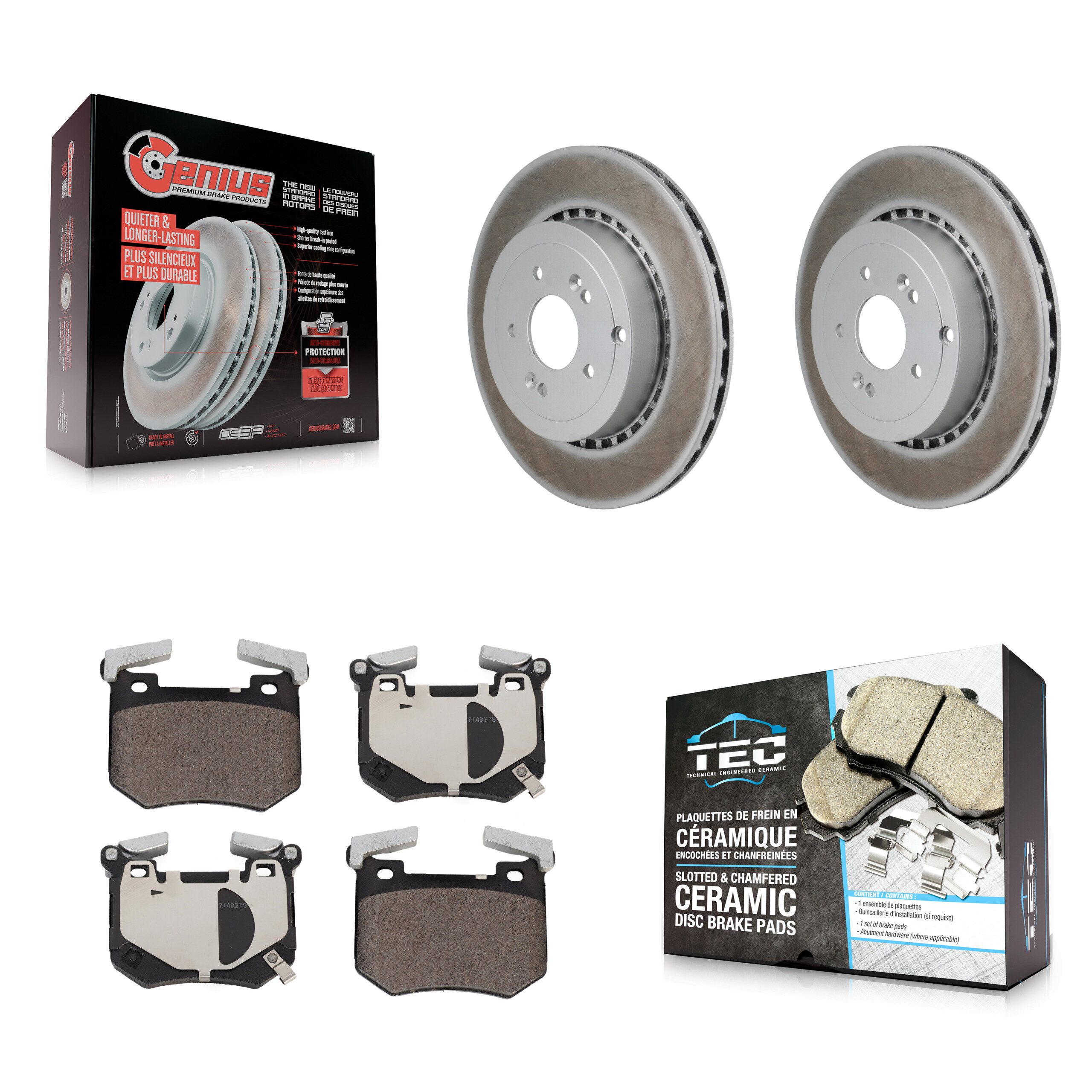 Transit Auto KGT-103518 Disc Brake Kit for 2018-2023 Genesis G70, Kia Stinger - Rear