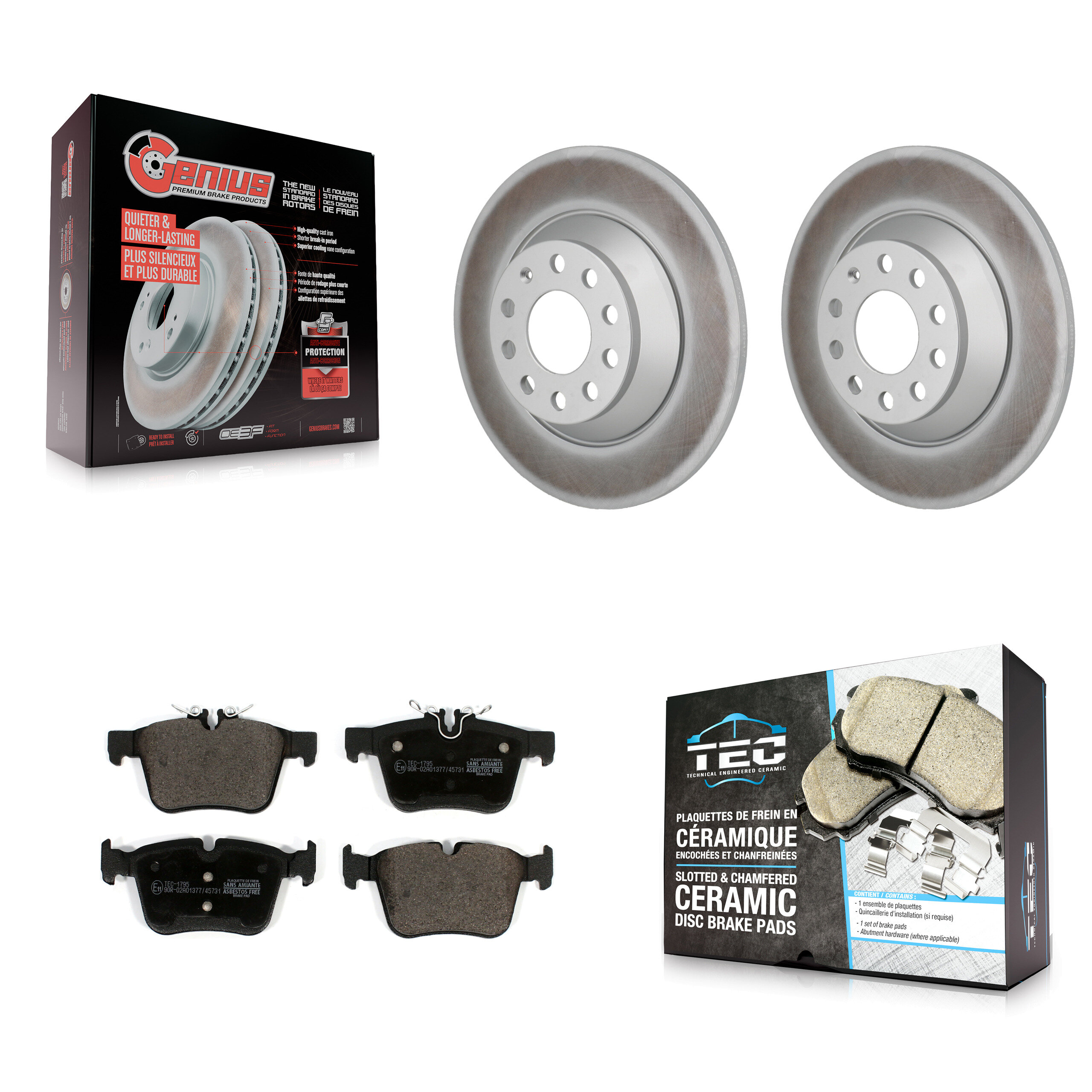 Transit Auto KGT-103557 Disc Brake Kit for 2015-2021 Mercedes-Benz C300 - Rear