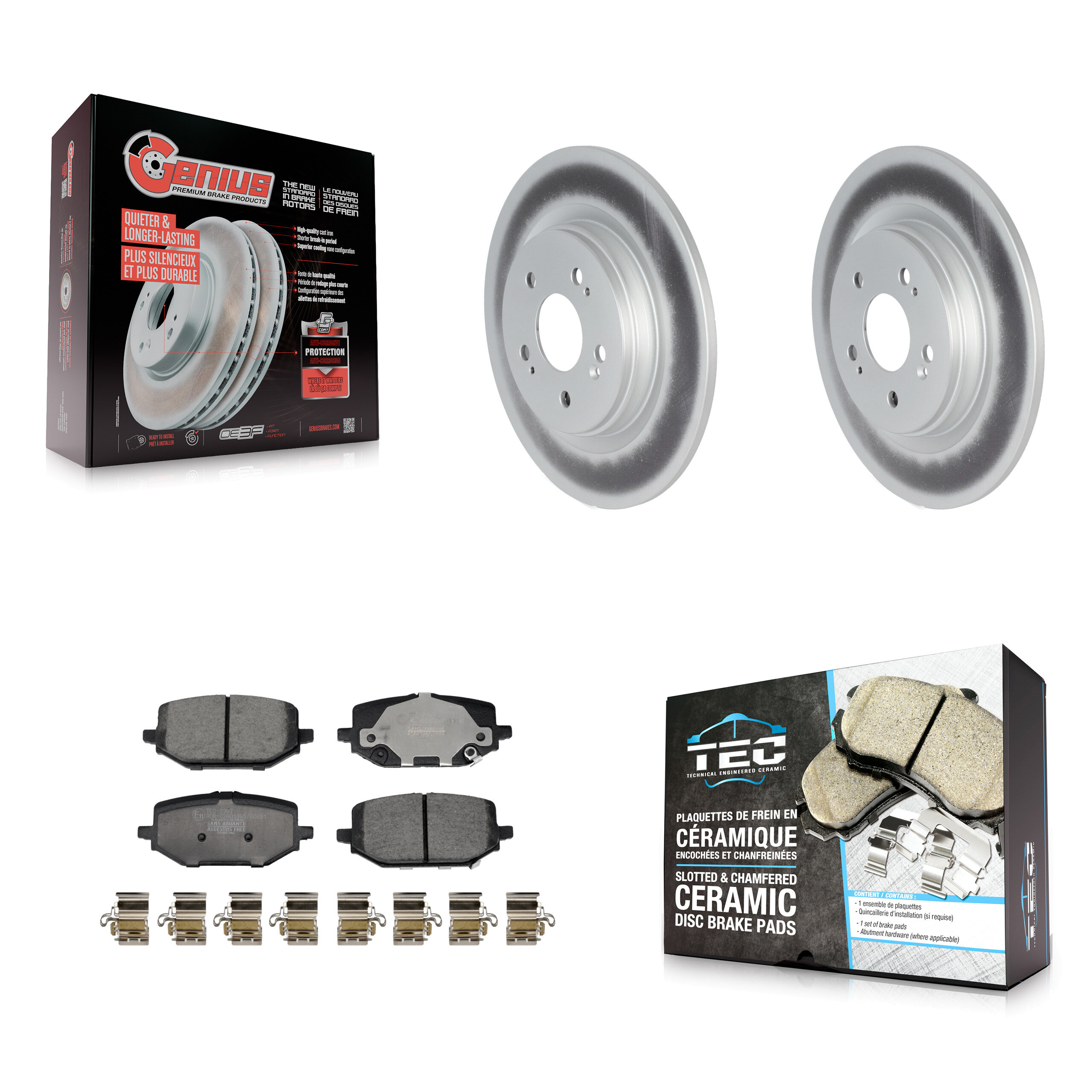 Transit Auto KGT-104355 Disc Brake Kit for 2023-2024 Honda Pilot - Rear