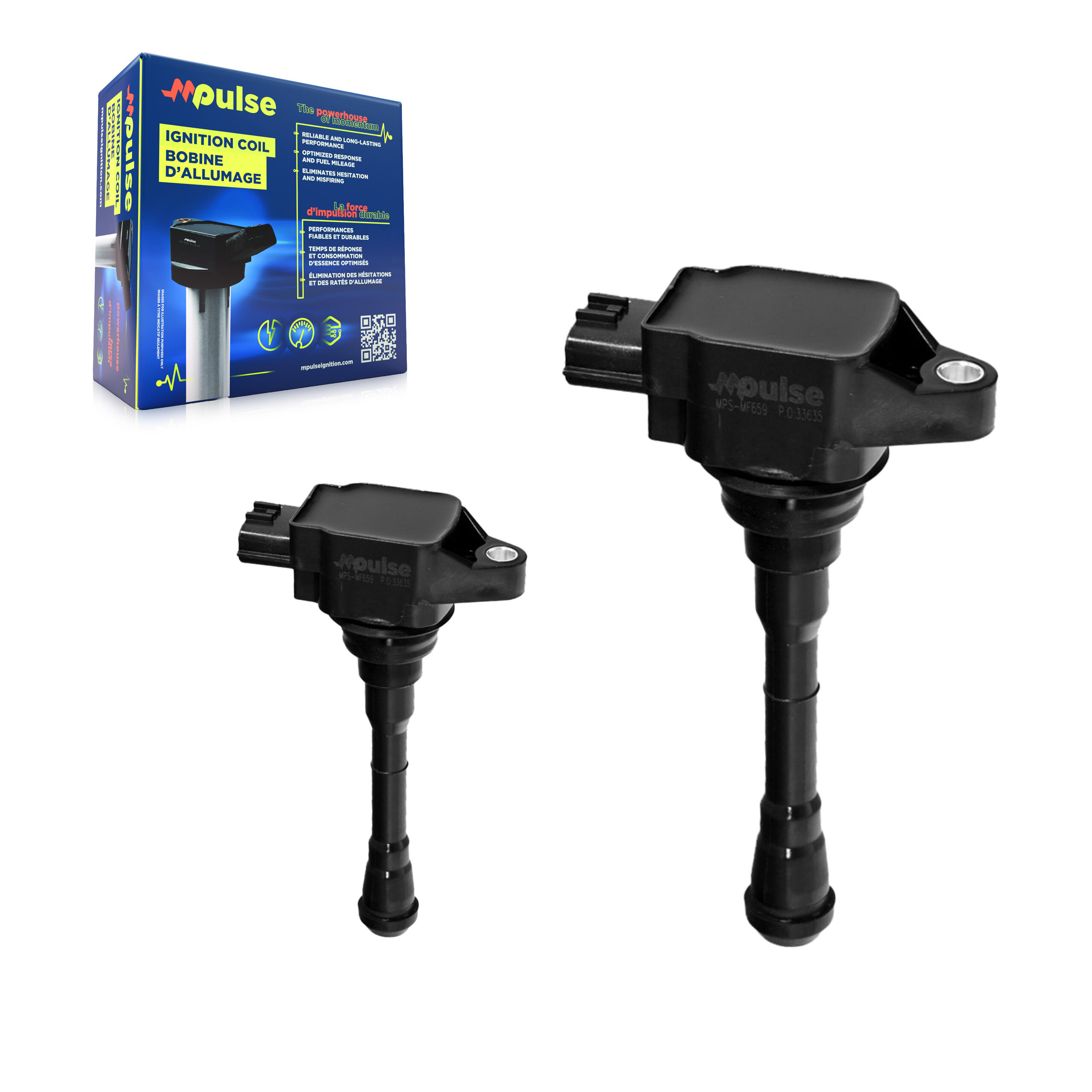 Mpulse KMP-100117 Ignition Coil for 2011-2021 Nissan Sentra, Nissan Qashqai and More