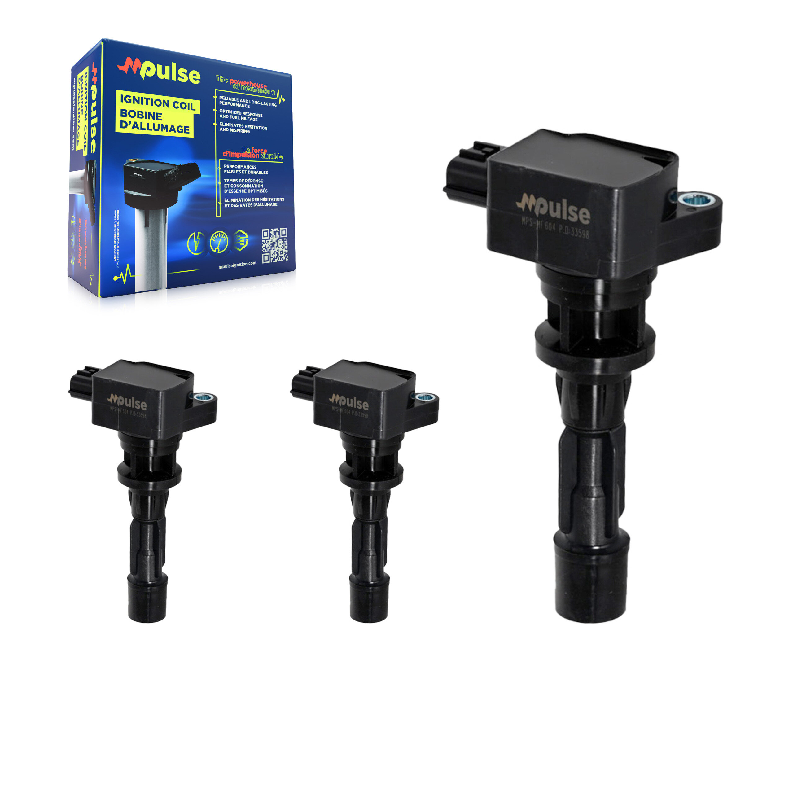 Mpulse KMP-100268 Ignition Coil for 2008-2015 Mazda 5, Mazda 3