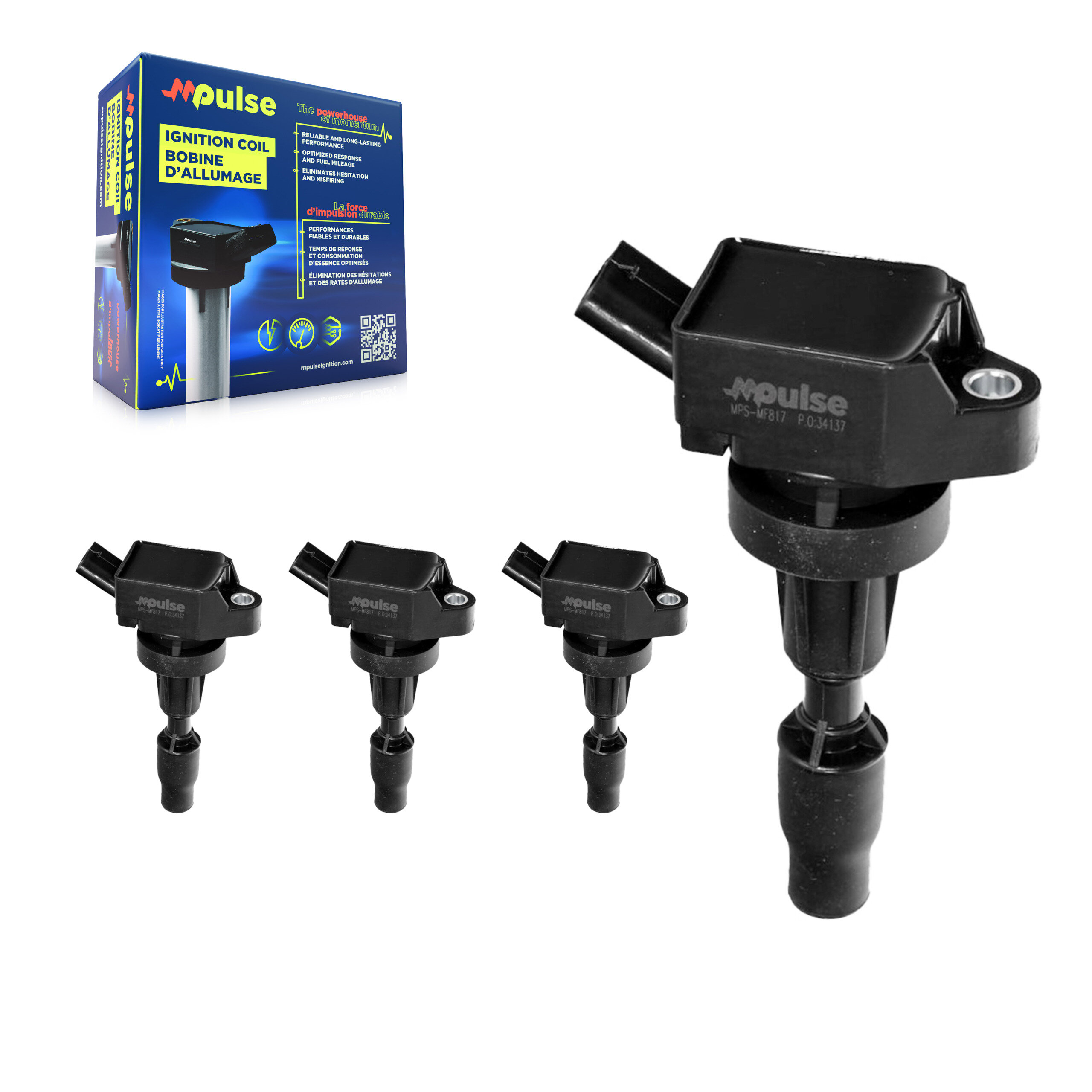 Mpulse KMP-100387 Ignition Coil for 2015-2023 Kia Seltos, Kia Soul and More