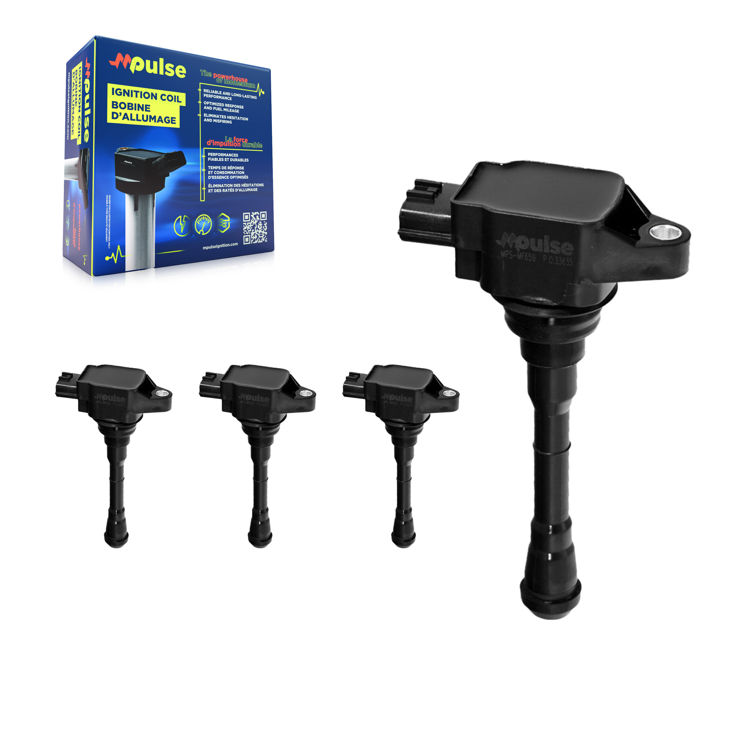 Mpulse KMP-100388 Ignition Coil for 2011-2021 Nissan Sentra, Nissan Qashqai and More