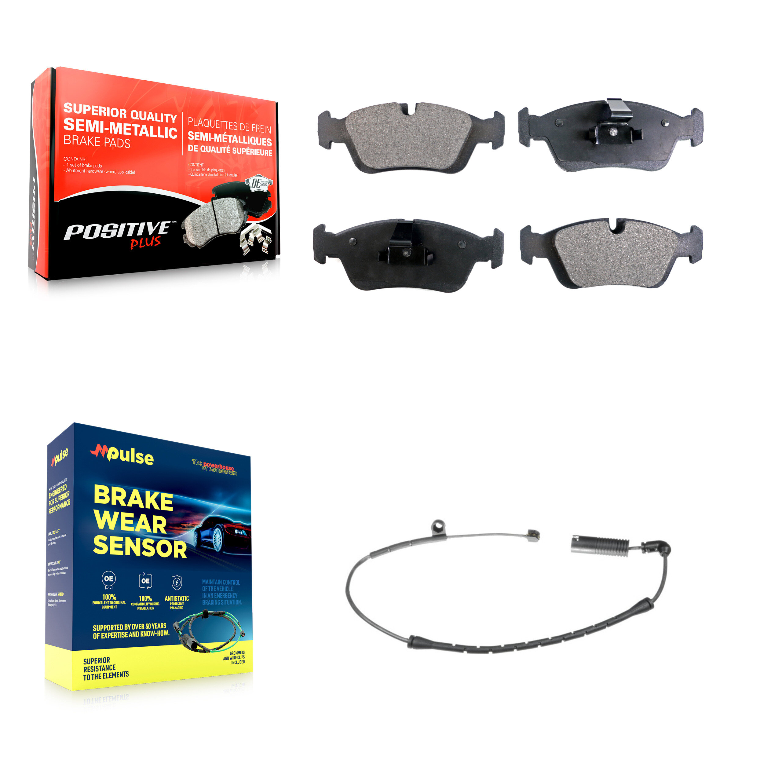 Positive Plus - KPW-100609 - Front Disc Brake Pad Kits