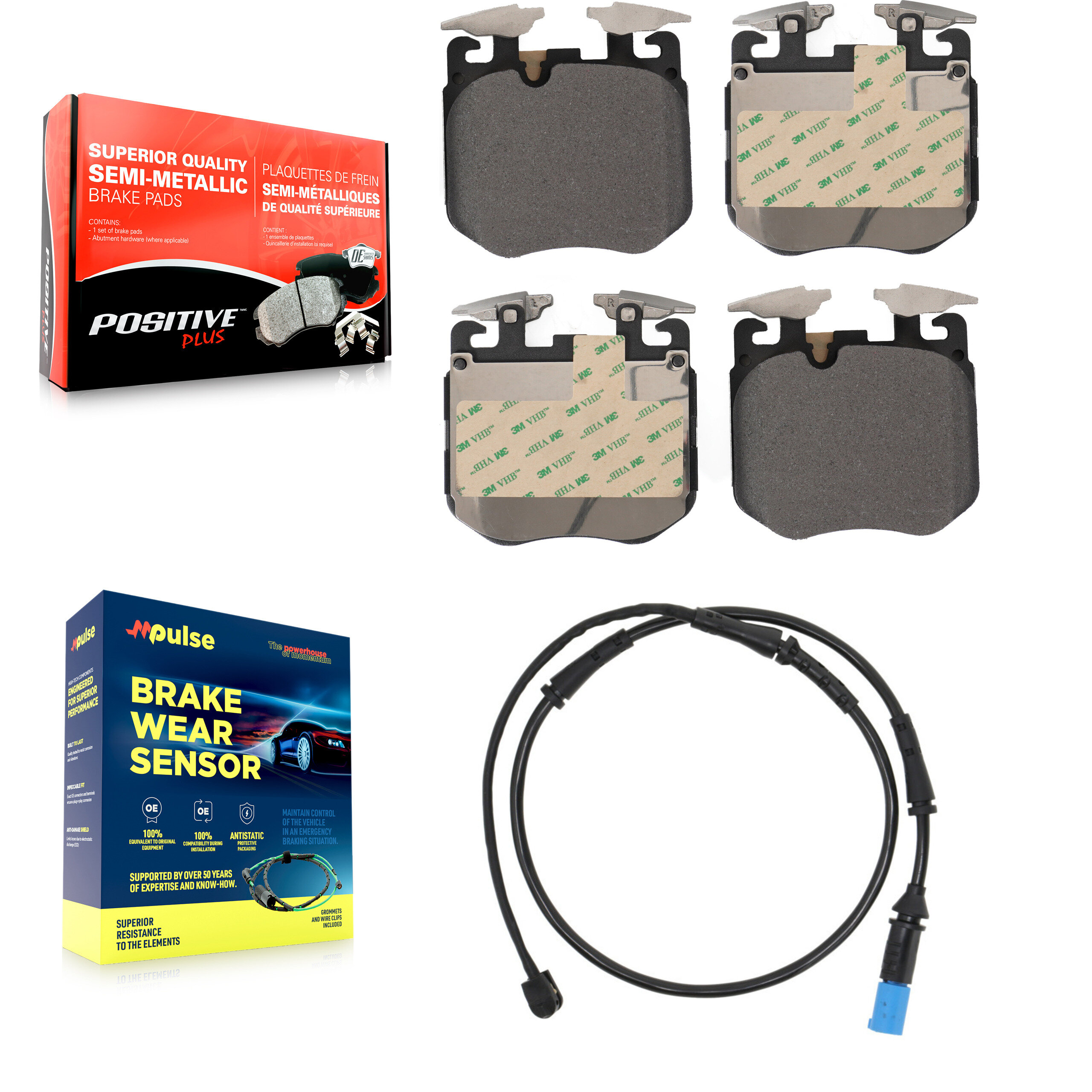 Positive Plus - KPW-100611 - Front Disc Brake Pad Kits