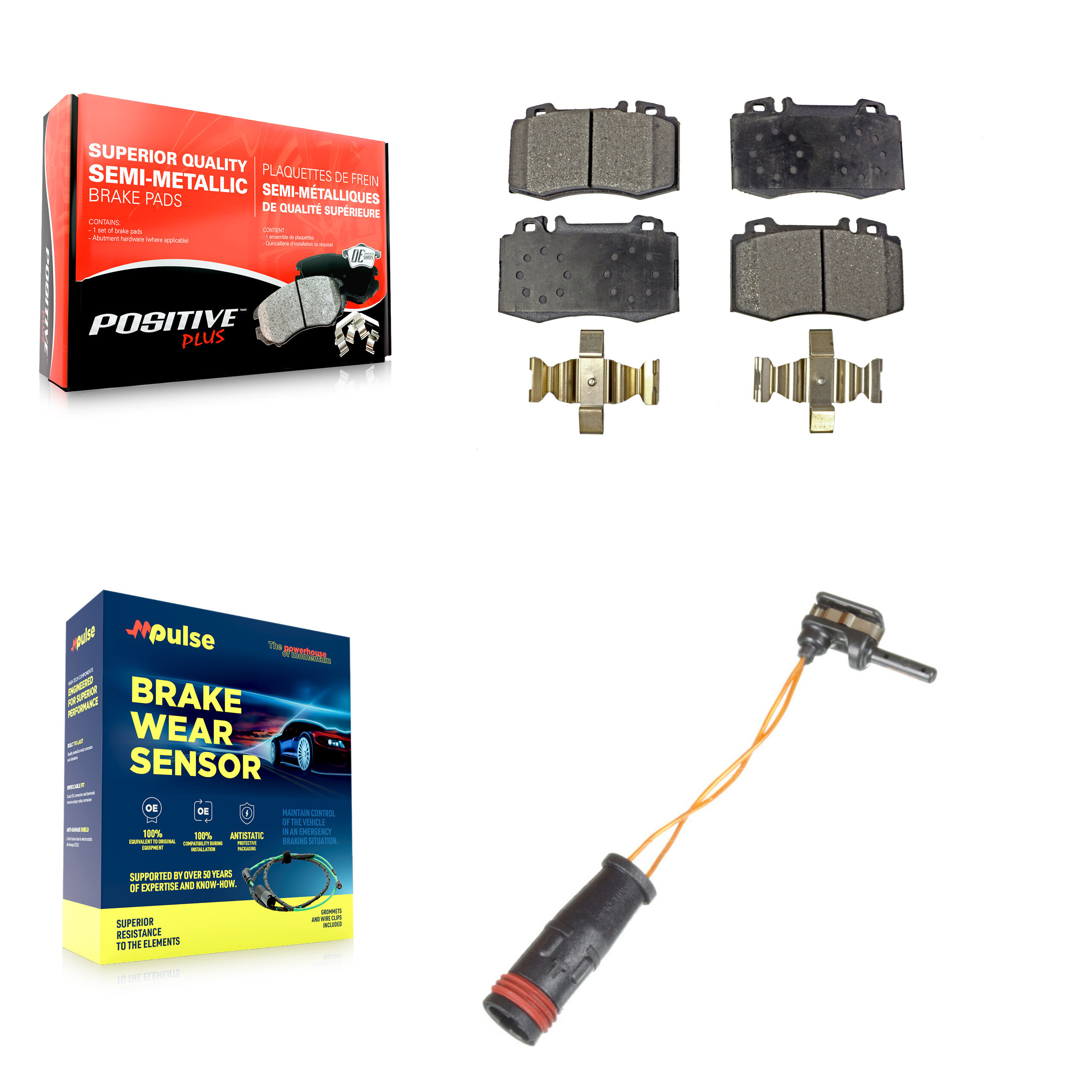 Positive Plus - KPW-100643 - Front Disc Brake Pad Kits