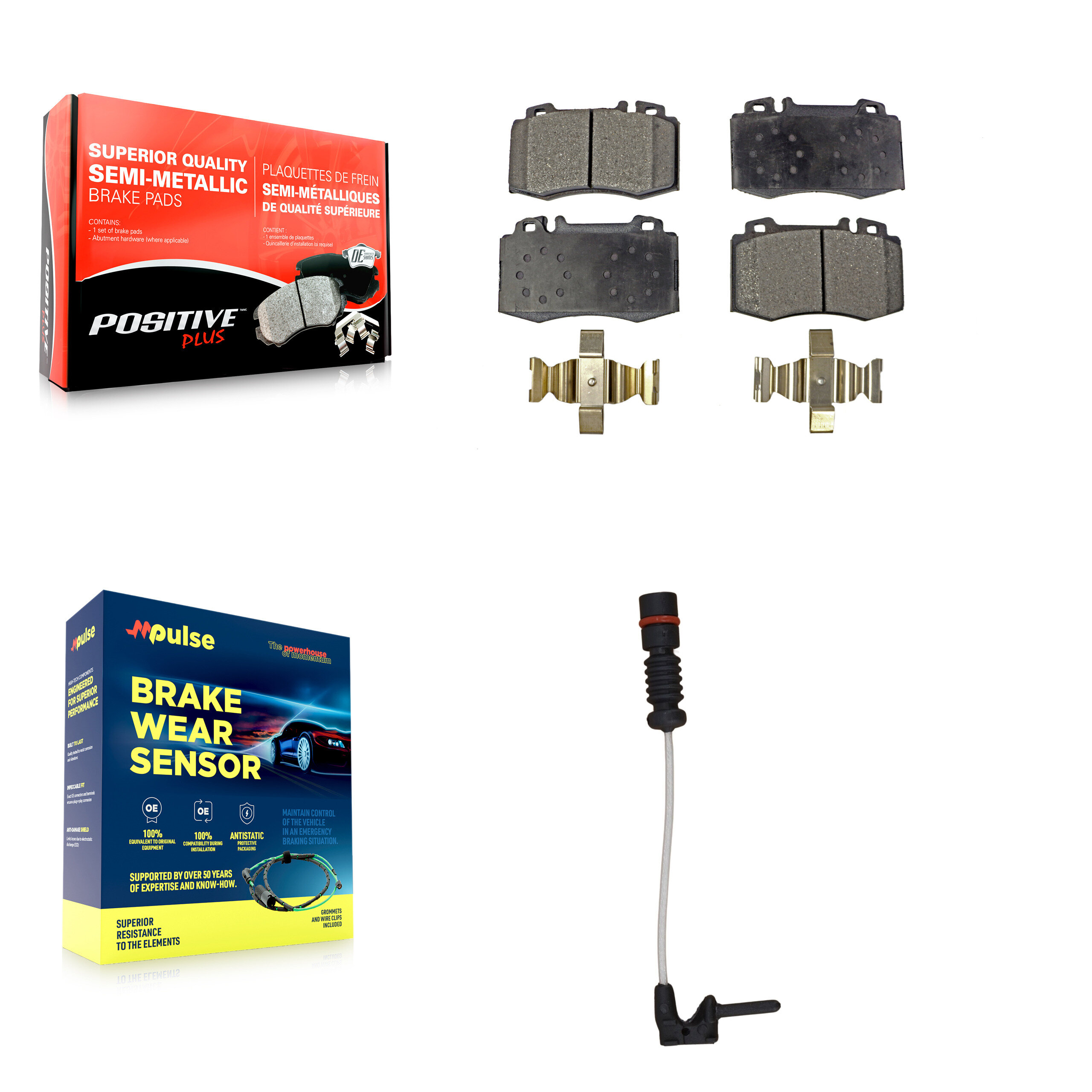 Positive Plus - KPW-100648 - Front Disc Brake Pad Kits